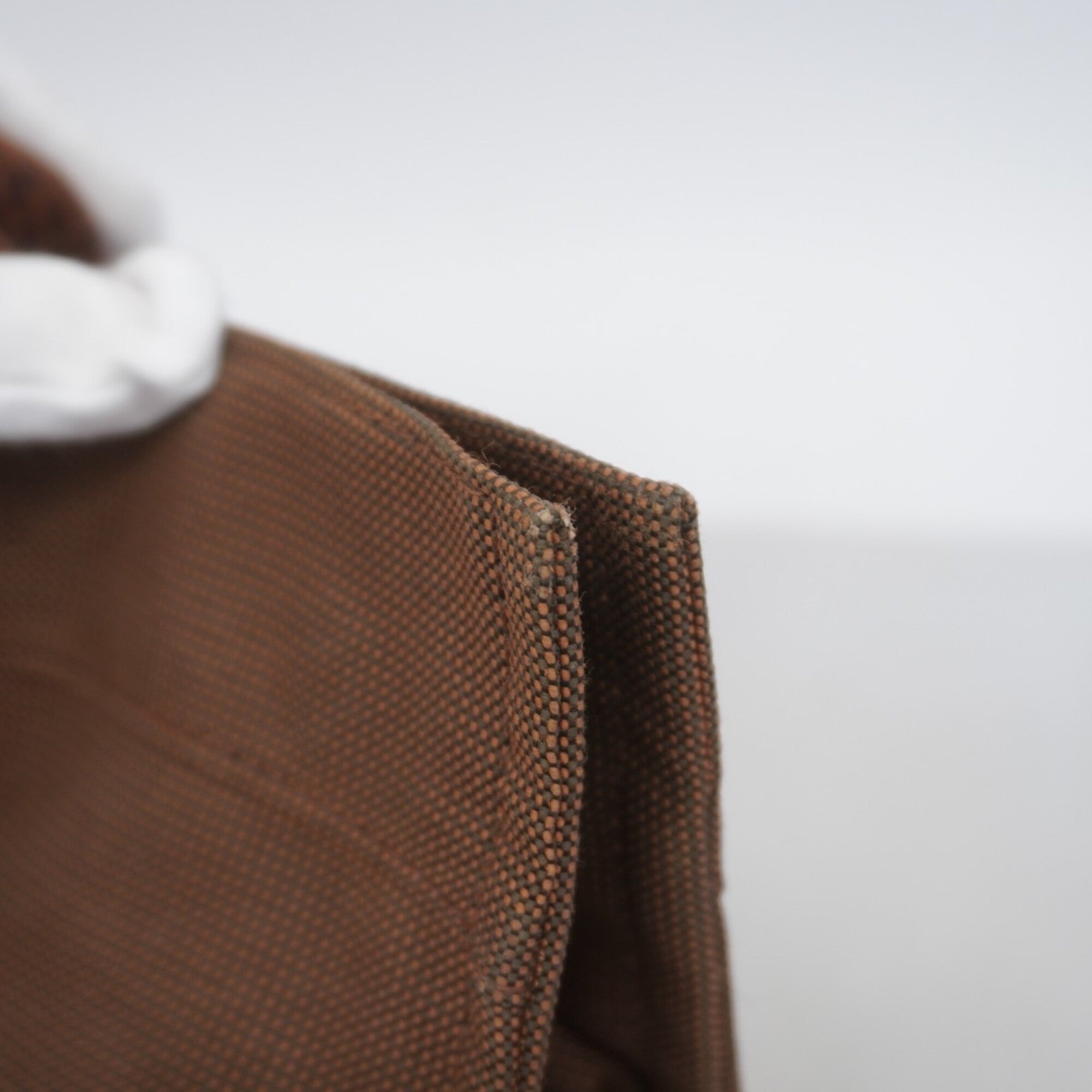 Hermes Brown Canvas Tote Bag (Pre-Owned)