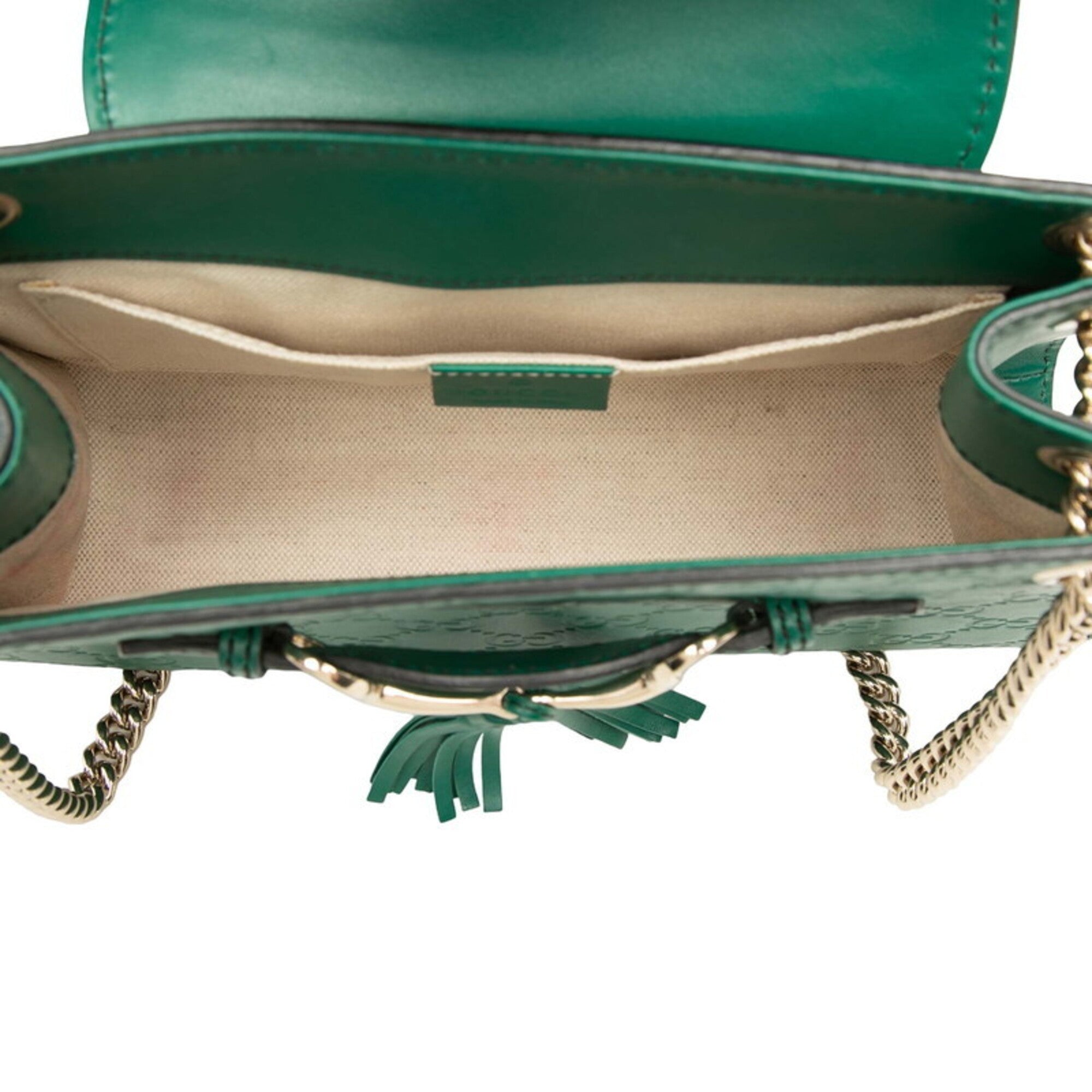 Gucci Green Leather Shoulder Bag (Pre-Owned)