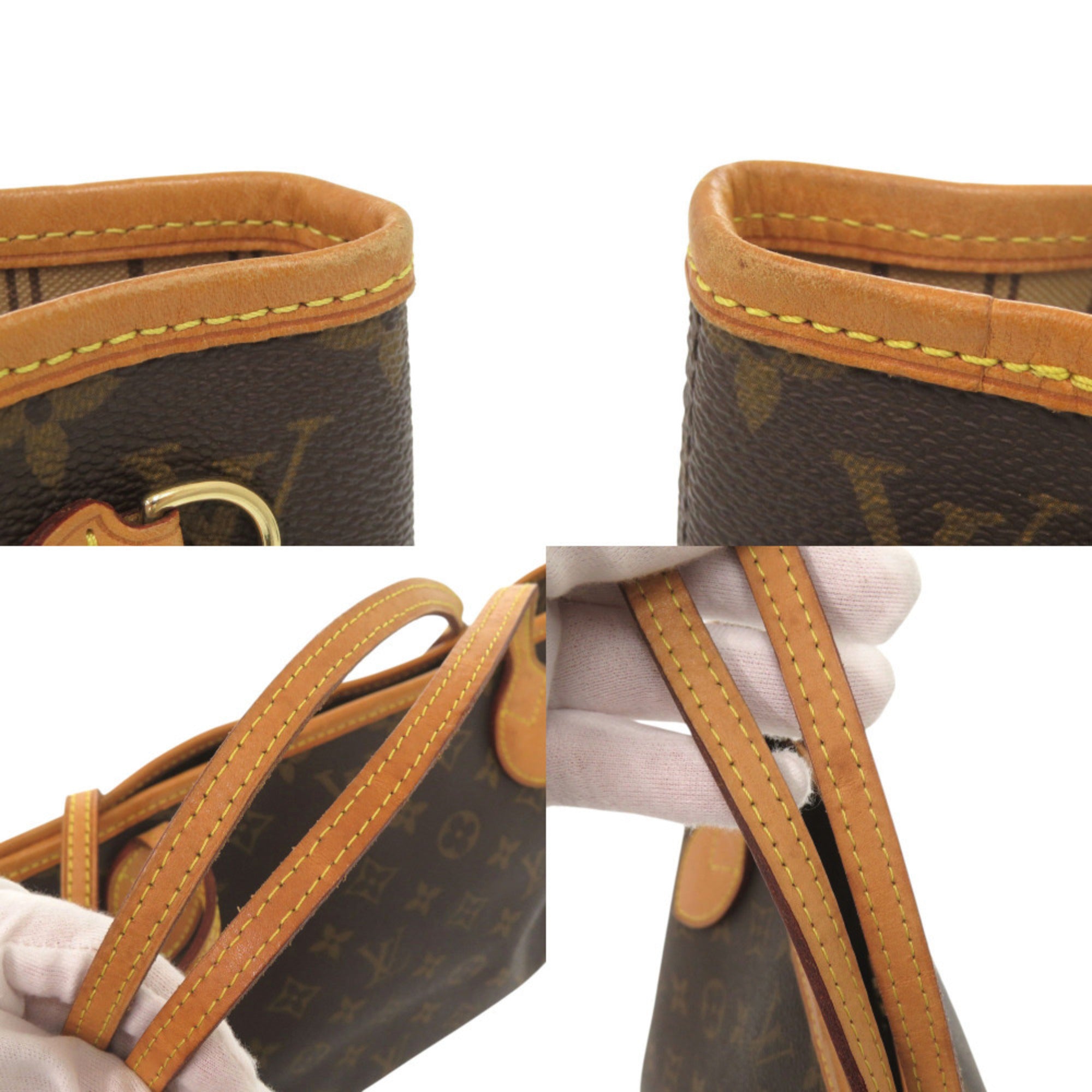 Louis Vuitton Beige Monogram Canvas Tote Bag (Pre-Owned)