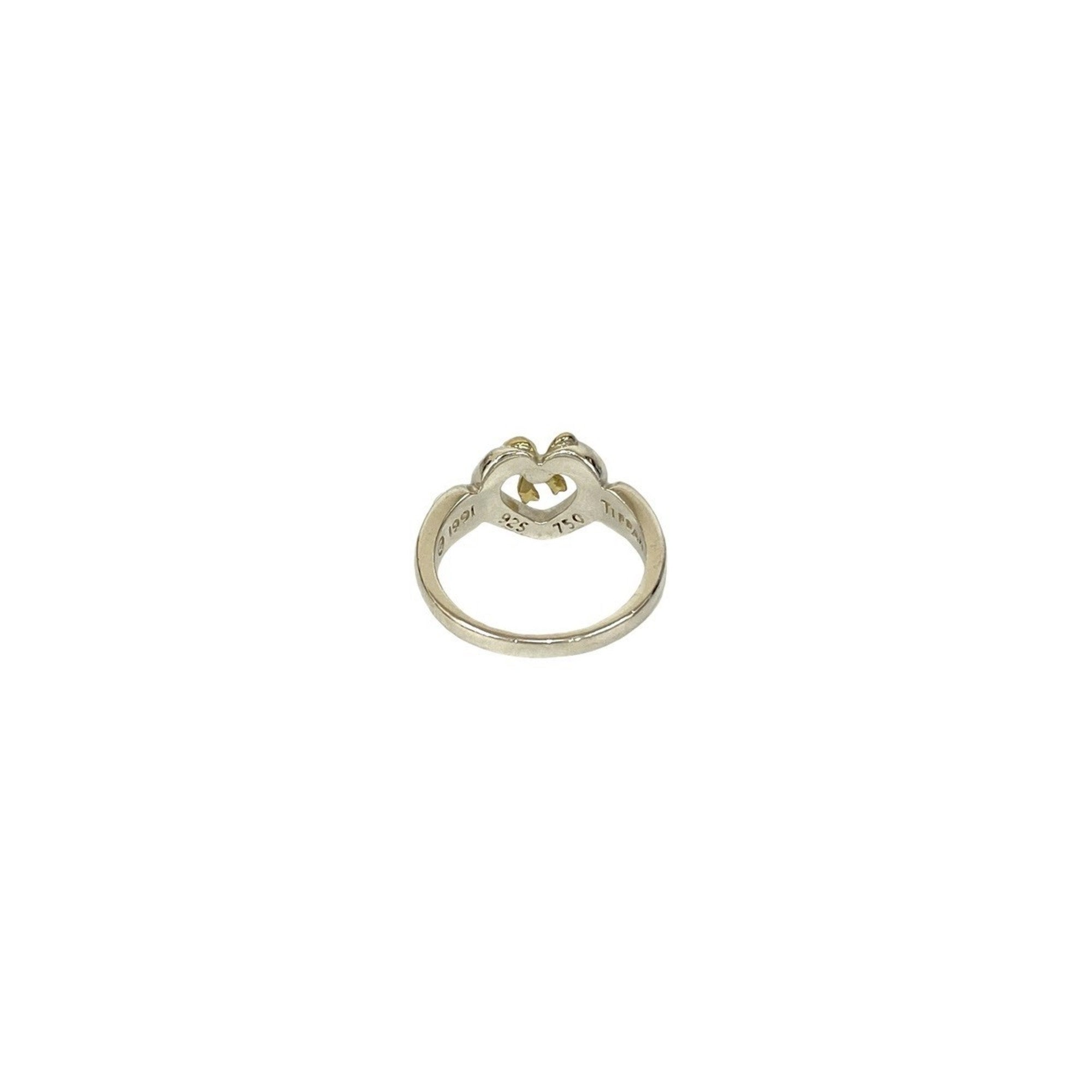 Tiffany Gold Silver Gold (18K) Silver 925 Band Ring (Pre-Owned)