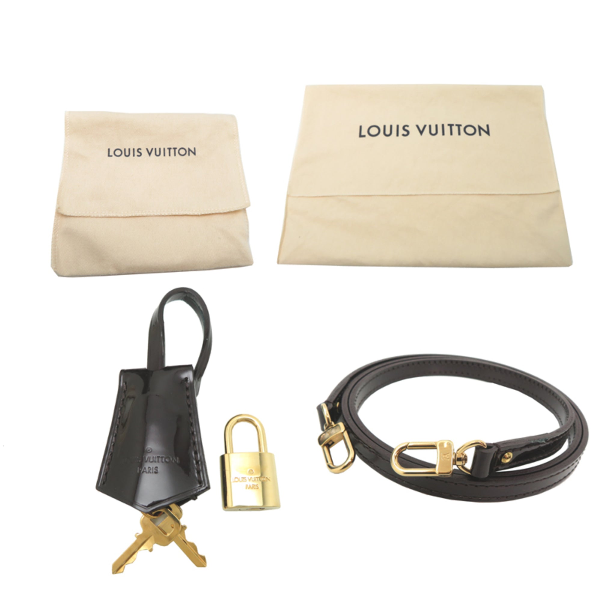 Louis Vuitton Amarante Purple Vernis Handbag (Pre-Owned)