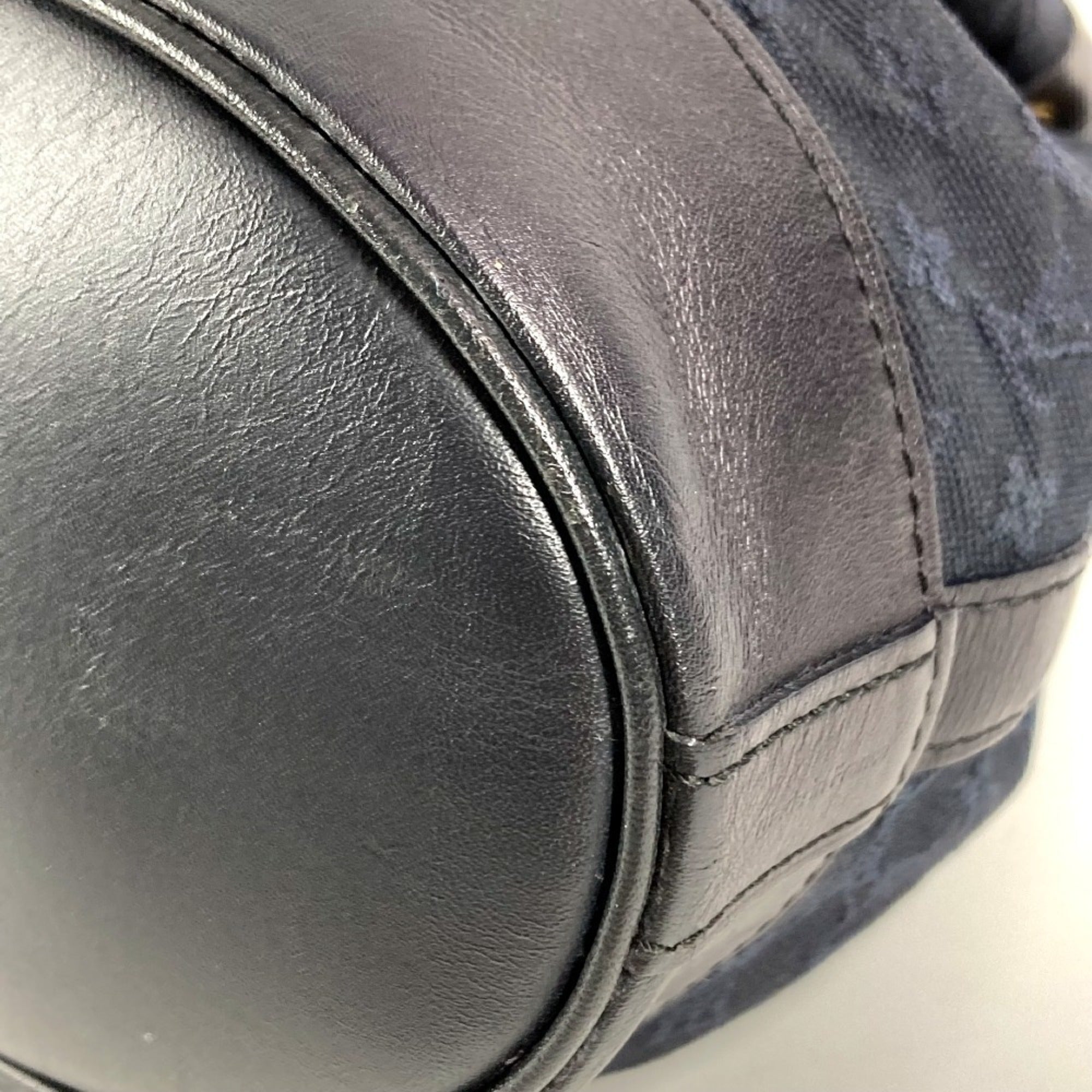 Louis Vuitton Navy Monogram Mini Handbag Shoulder Bag (Pre-Owned)