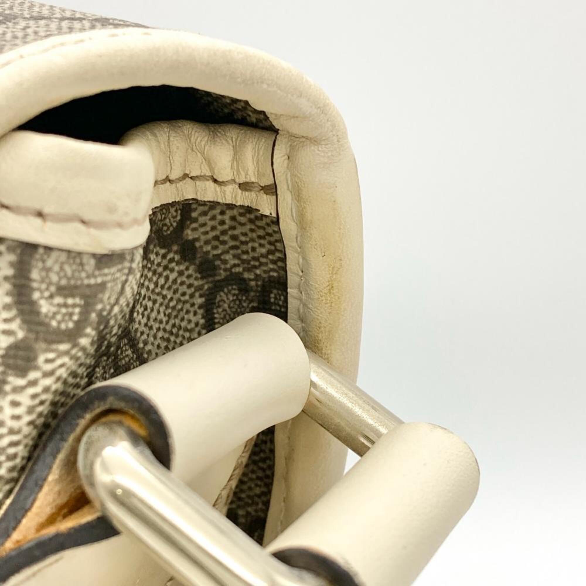 Gucci Beige Ivory Gg Supreme Canvas Shoulder Bag (Pre-Owned)