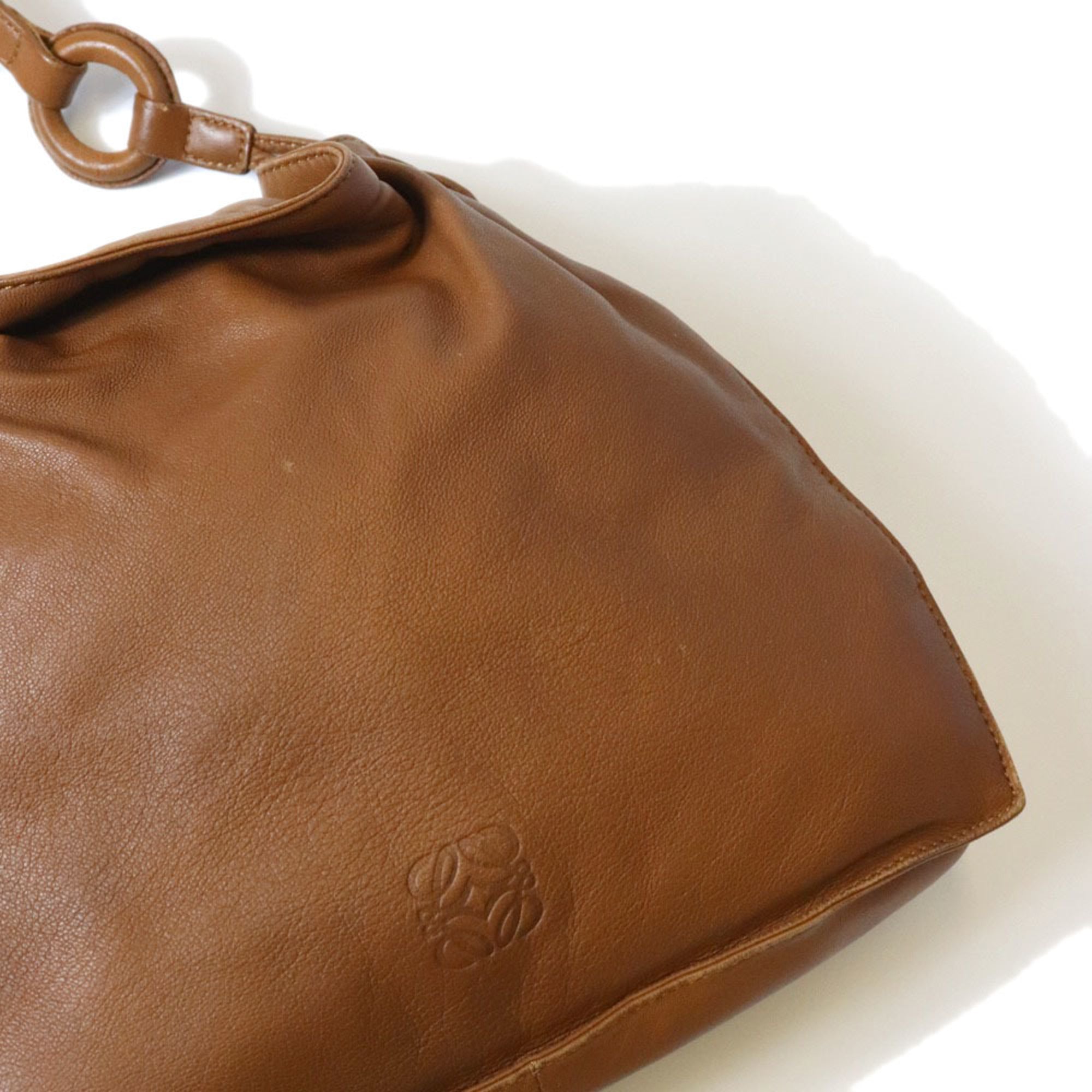 Loewe Brown Leather Shoulder Bag (Pre-Owned)