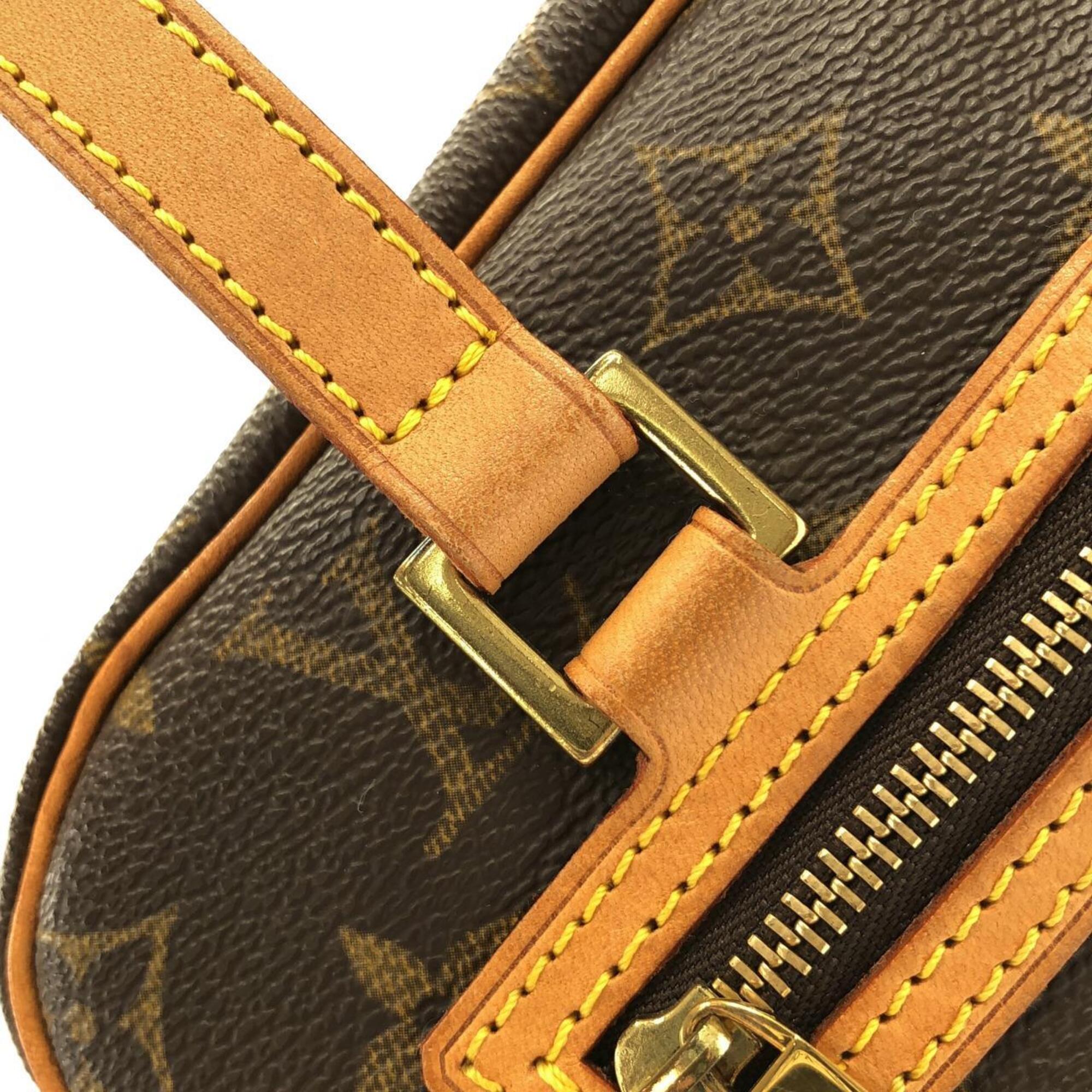 Louis Vuitton Monogram Marron Coated Canvas Shoulder Bag (Pre-Owned)