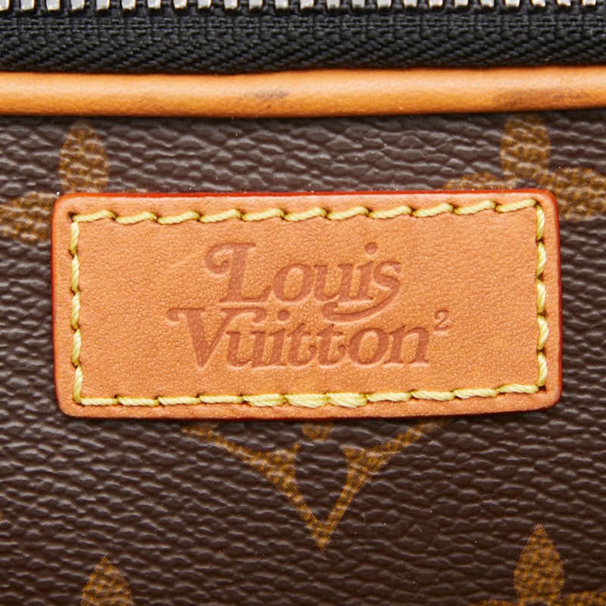 Louis Vuitton Black Brown Pvc Leather Shoulder Bag (Pre-Owned)