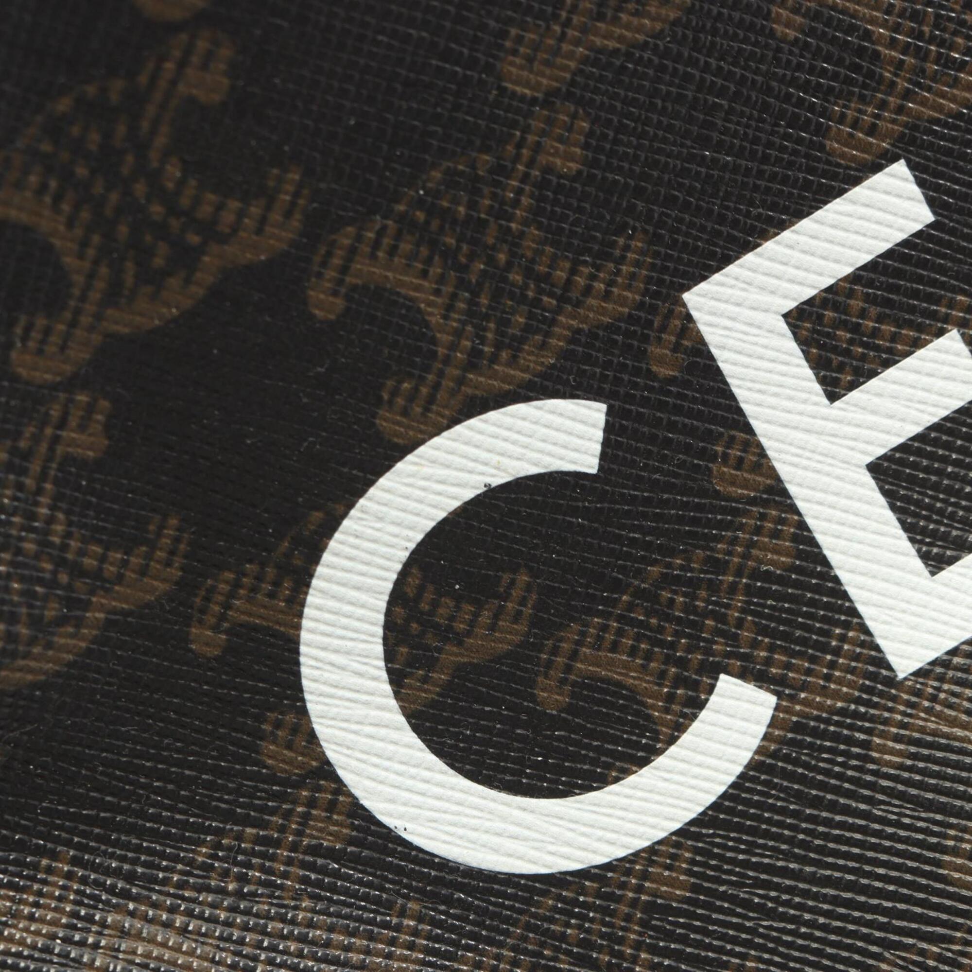 Celine Black Coated Canvas Leather Handbag Messenger Bag Shoulder Bag (Pre-Owned)