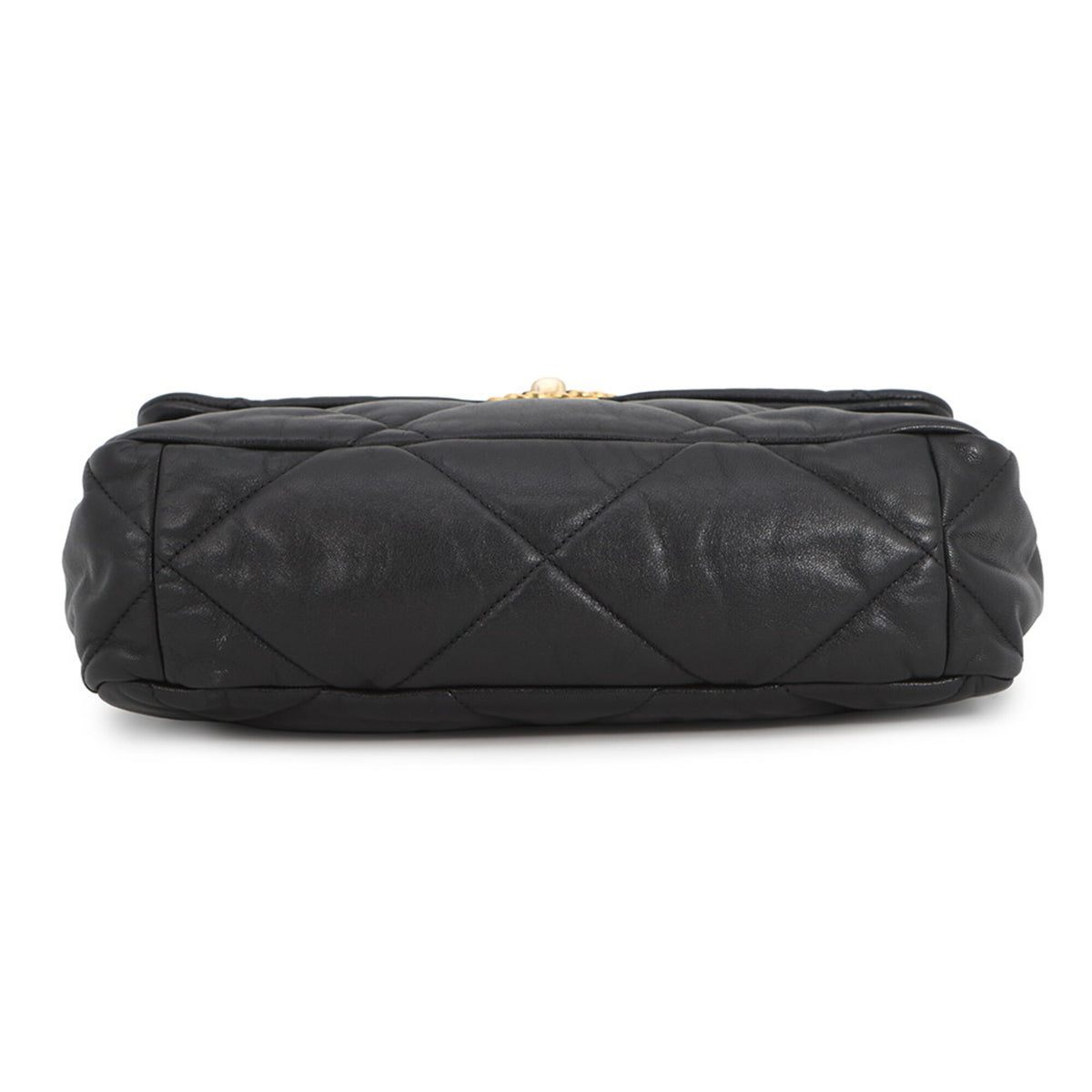 Chanel Black Leather Handbag Shoulder Bag (Pre-Owned)