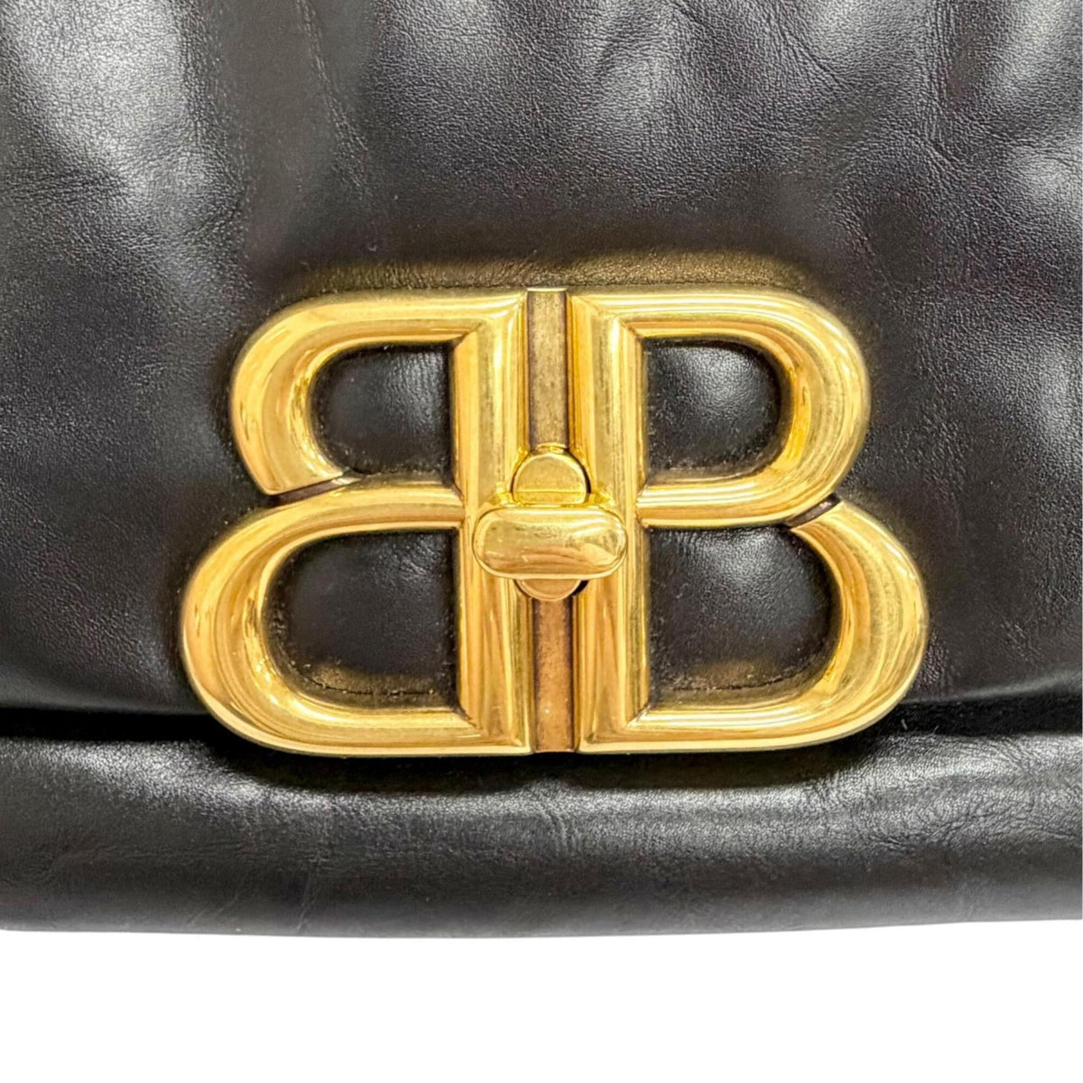 Balenciaga Black Leather Shoulder Bag (Pre-Owned)