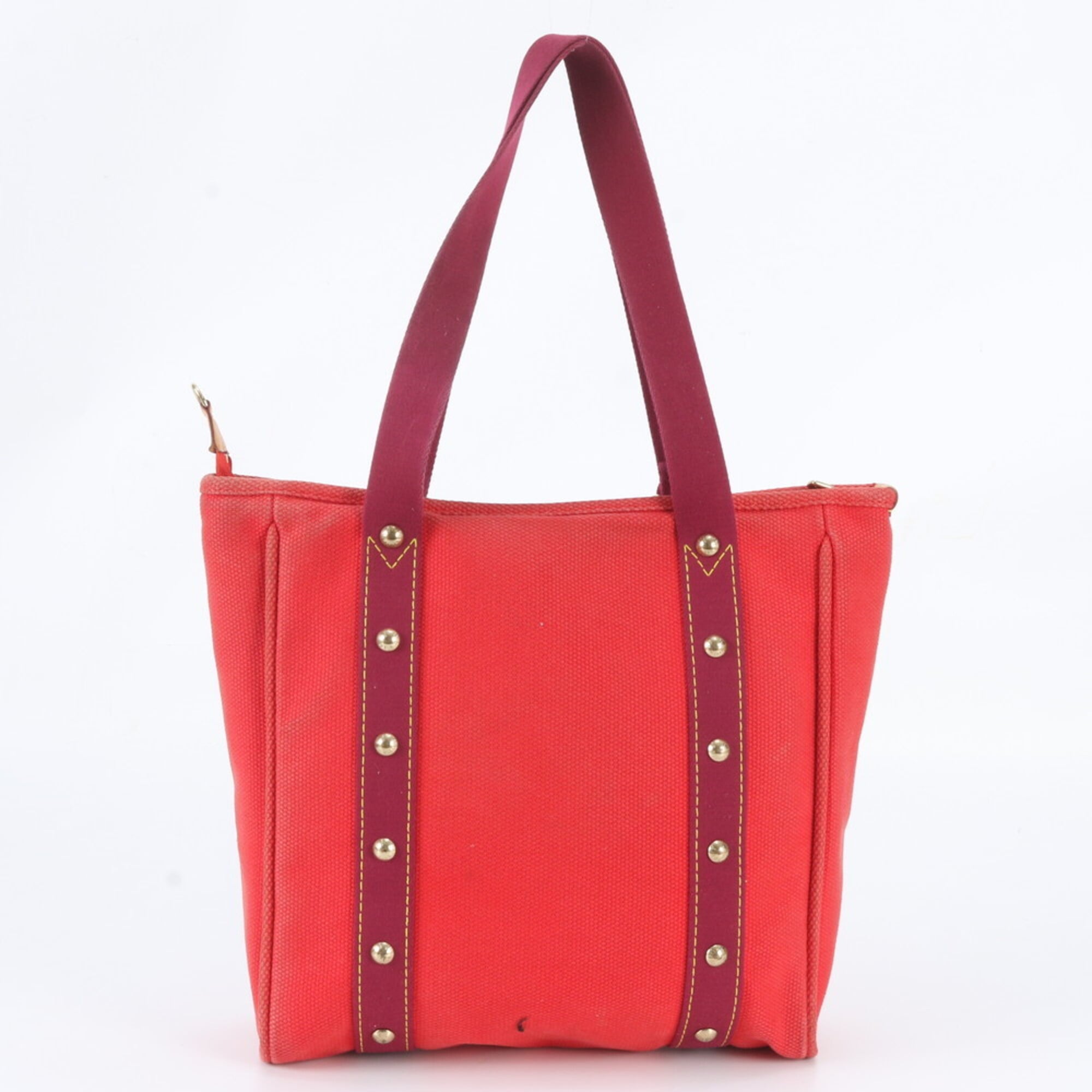 Louis Vuitton Rose Leather Canvas Handbag Shoulder Bag Tote Bag (Pre-Owned)