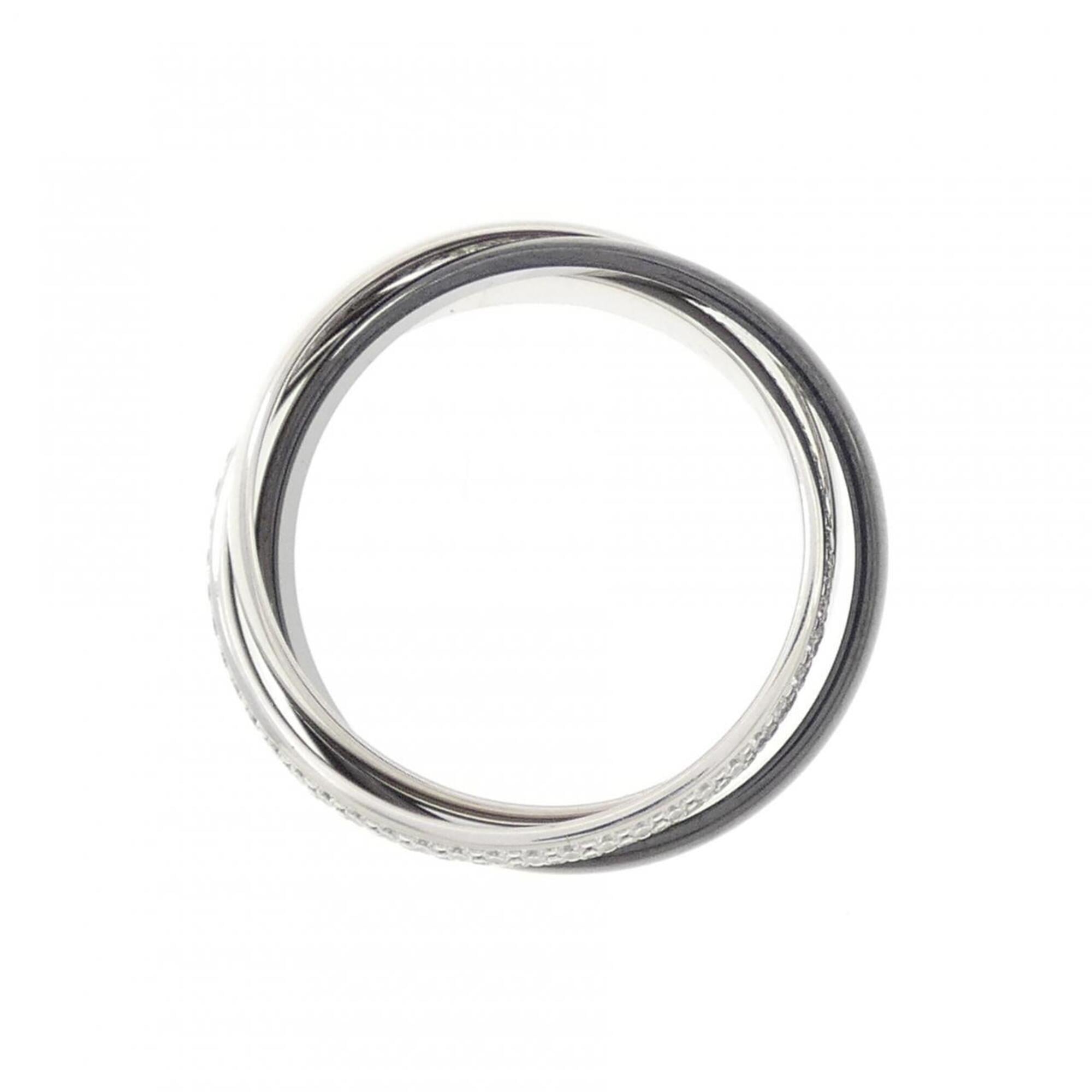 Cartier White Gold (18K) Ceramic Platinum 950 Band Ring (Pre-Owned)