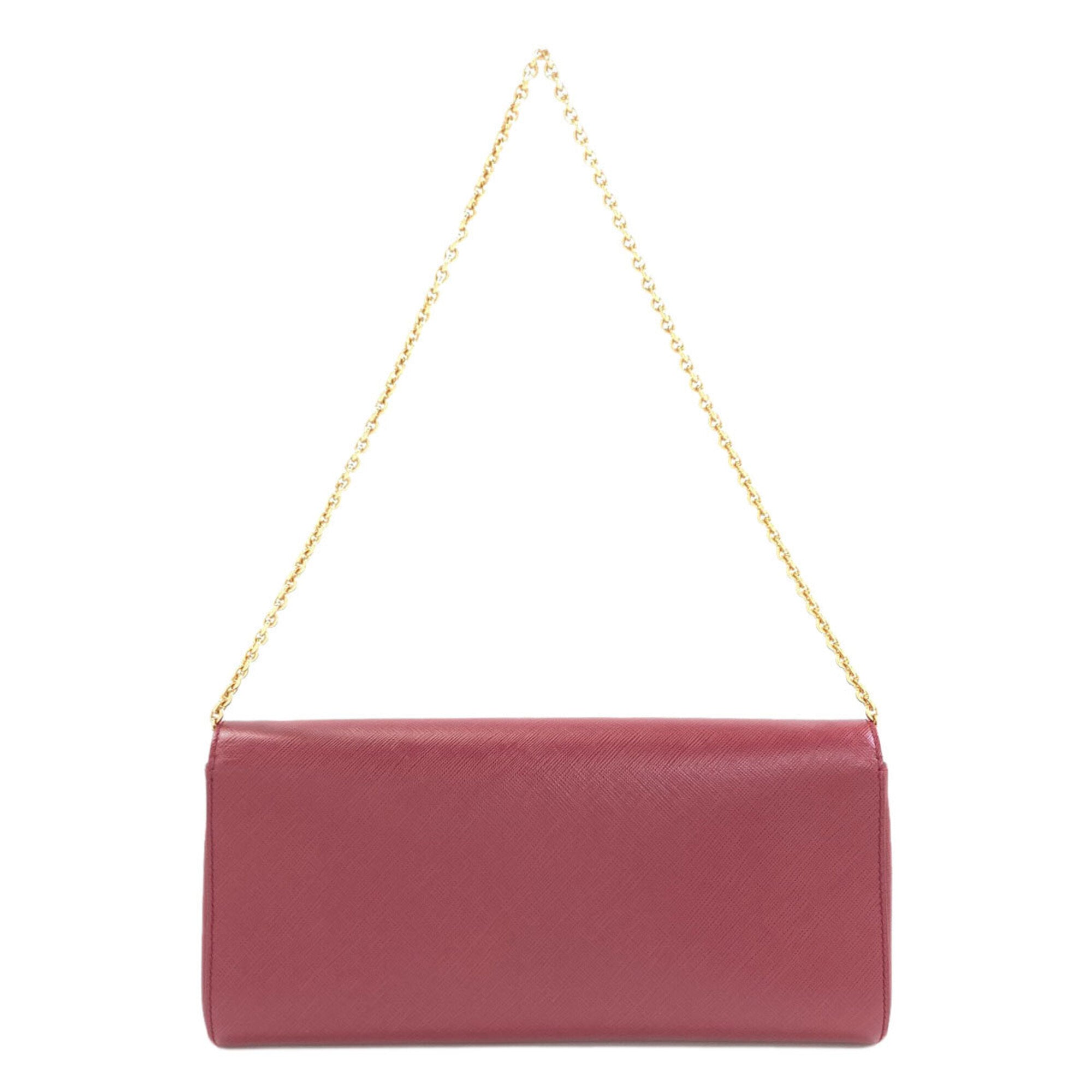 Salvatore Ferragamo Red Color Leather Shoulder Bag (Pre-Owned)