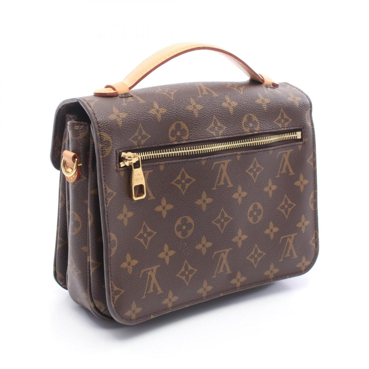 Louis Vuitton Brown Coated Canvas Pvc Monogram Leather Handbag Pochette (Pre-Owned)