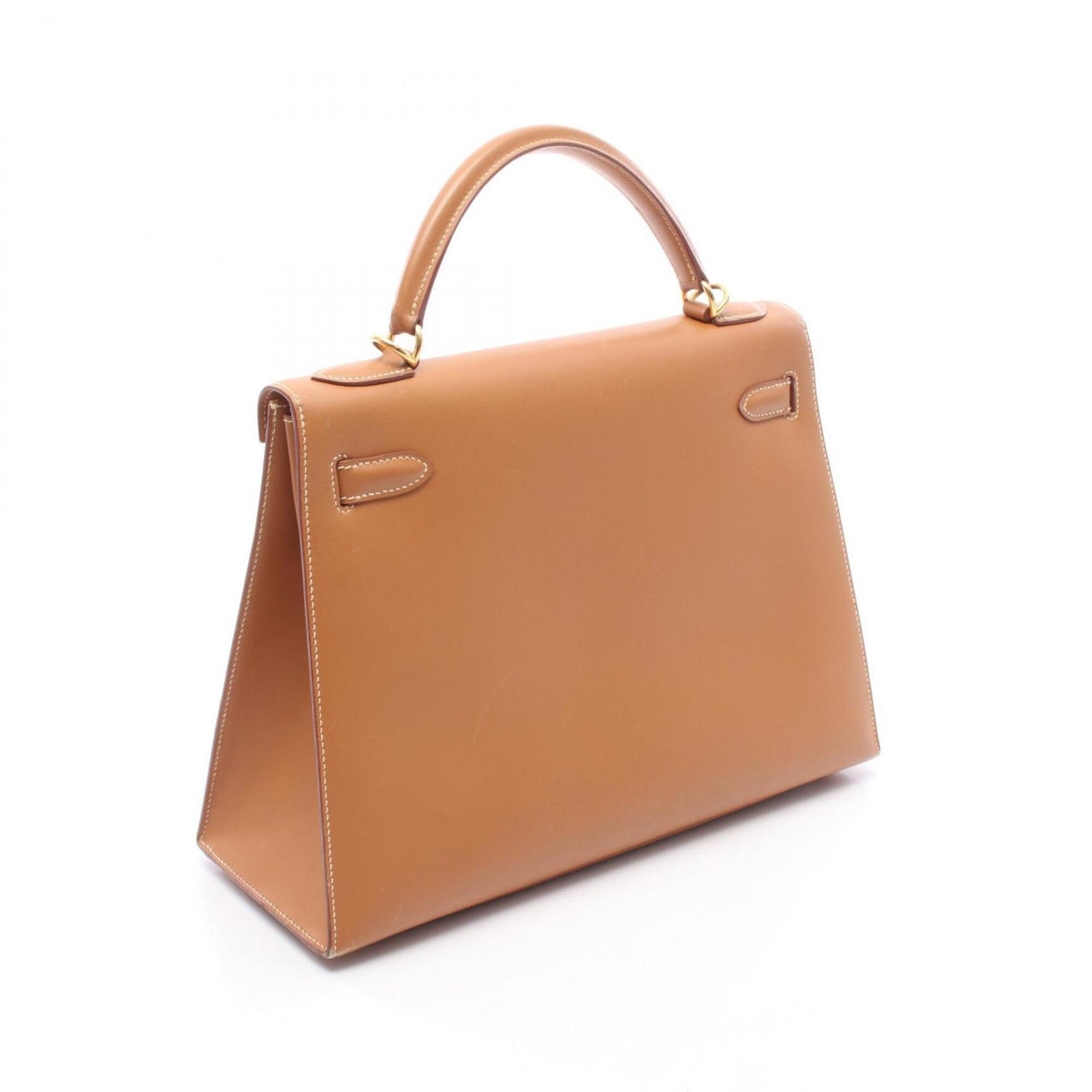 Hermes Brown Natural Chamonix Leather Handbag (Pre-Owned)