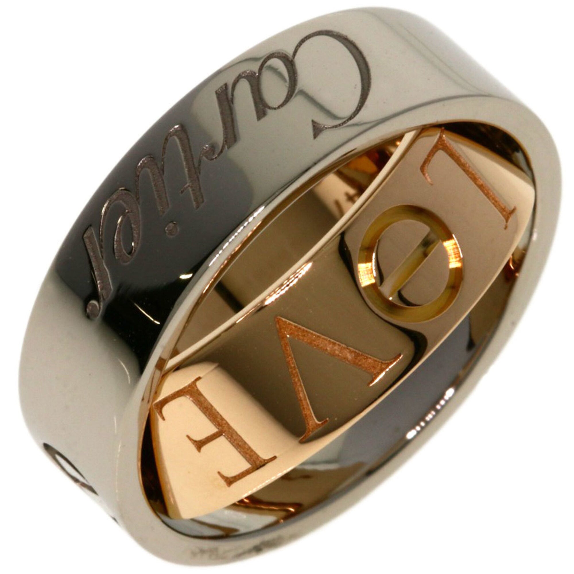 Cartier Pink Gold White Gold Pink Gold (18K) White Gold (18K) Band Ring (Pre-Owned)