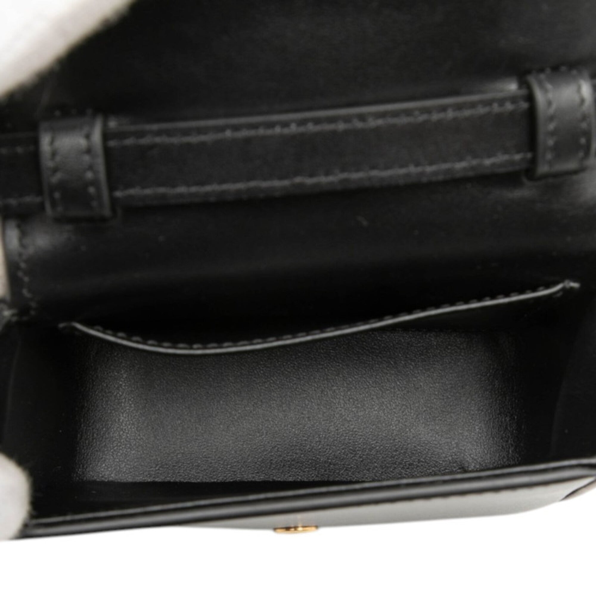 Celine Black Leather Pochette Shoulder Bag (Pre-Owned)