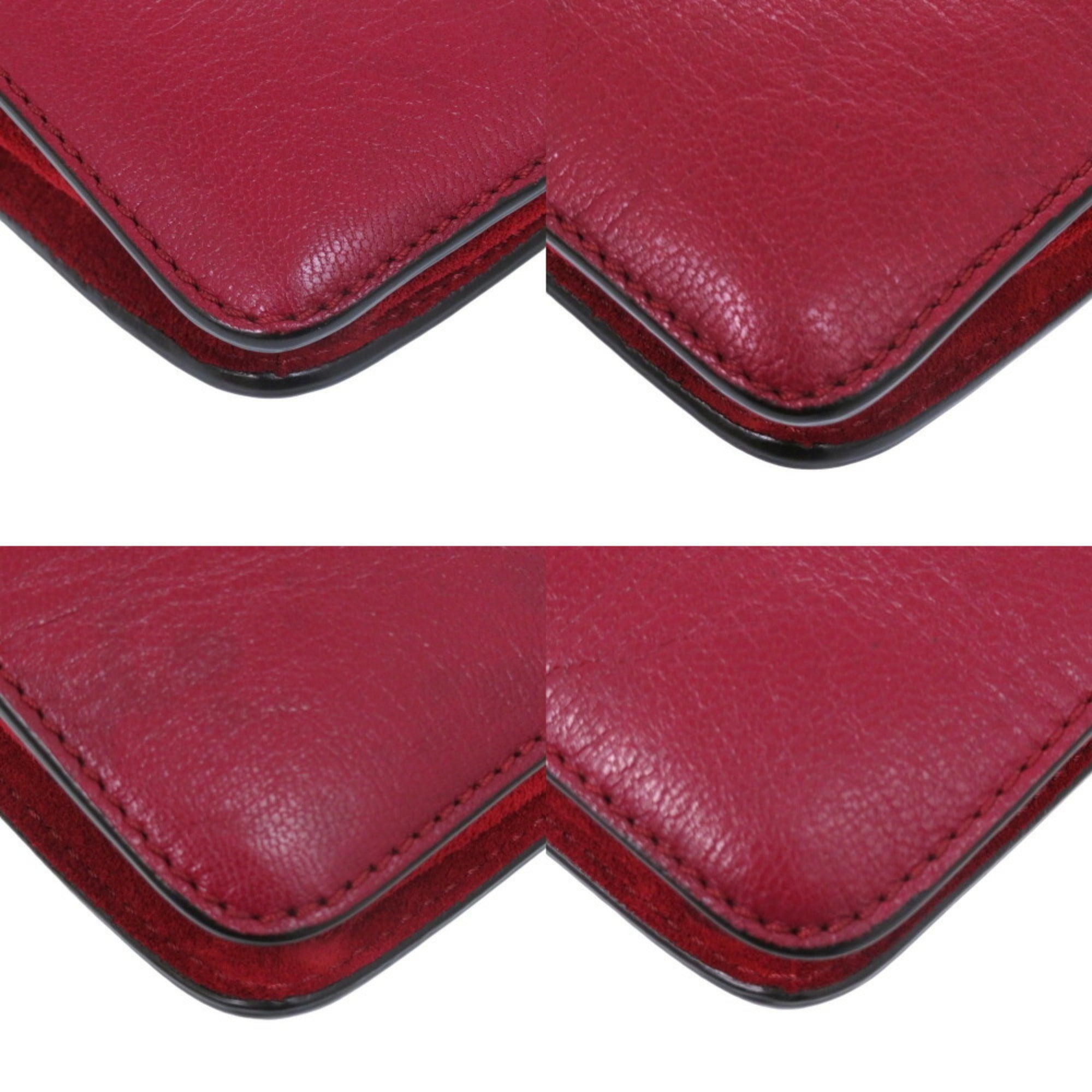 Givenchy Bordeaux Leather Shoulder Bag (Pre-Owned)