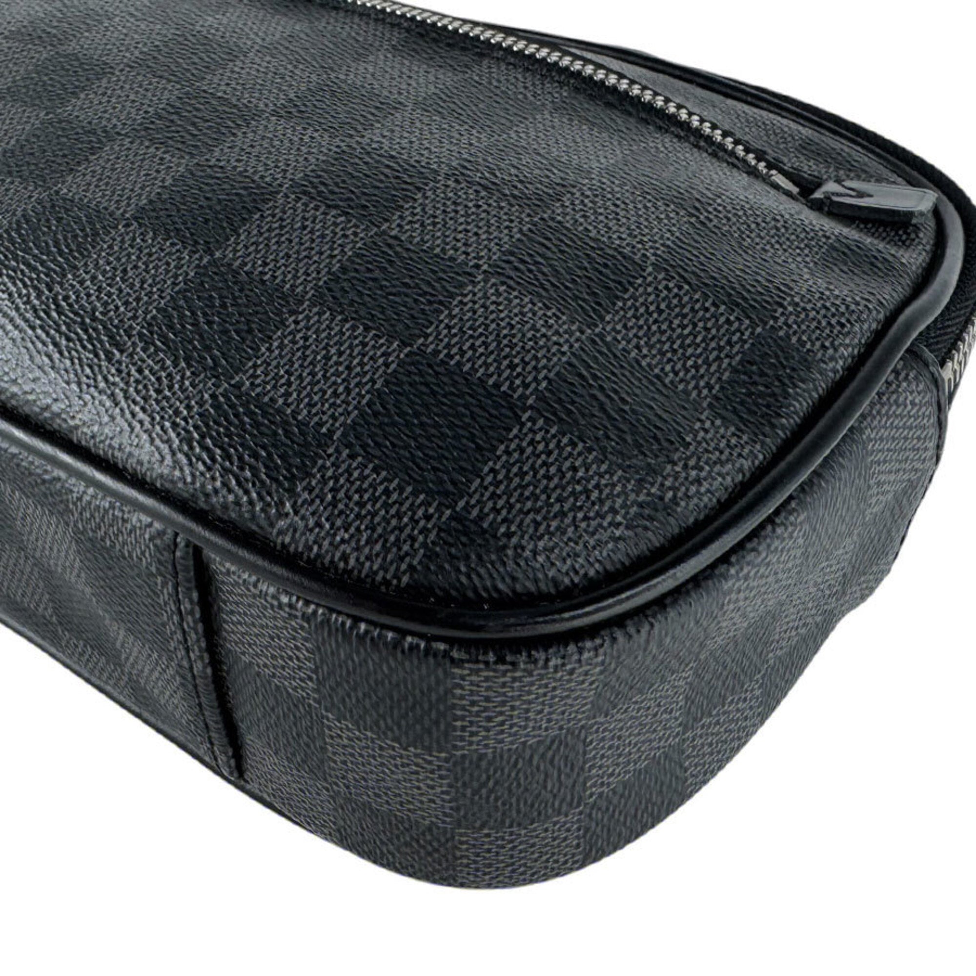 Louis Vuitton Black Damier Graphite Damier Graphite Sling Bag (Pre-Owned)