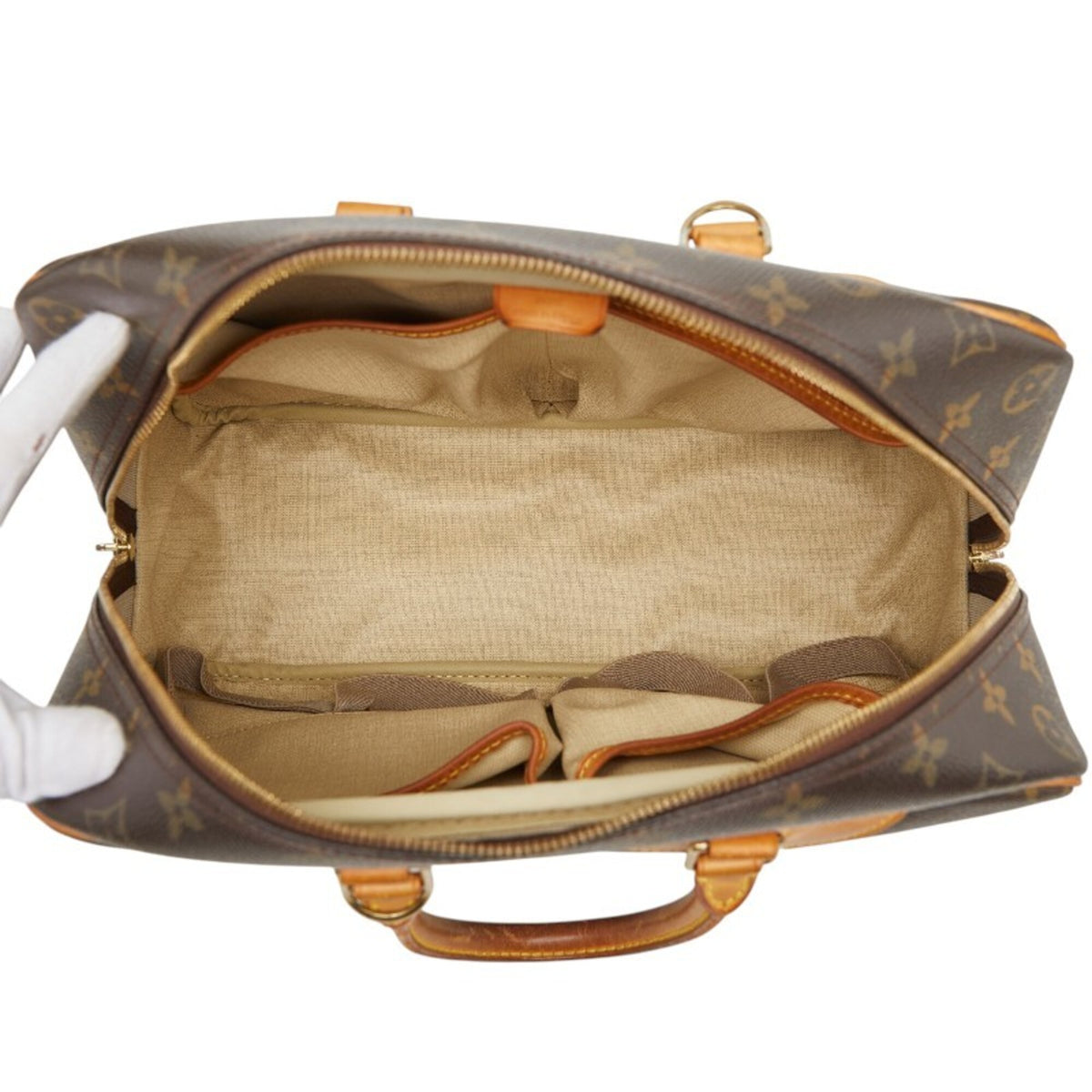 Louis Vuitton Brown Pvc Leather Handbag (Pre-Owned)