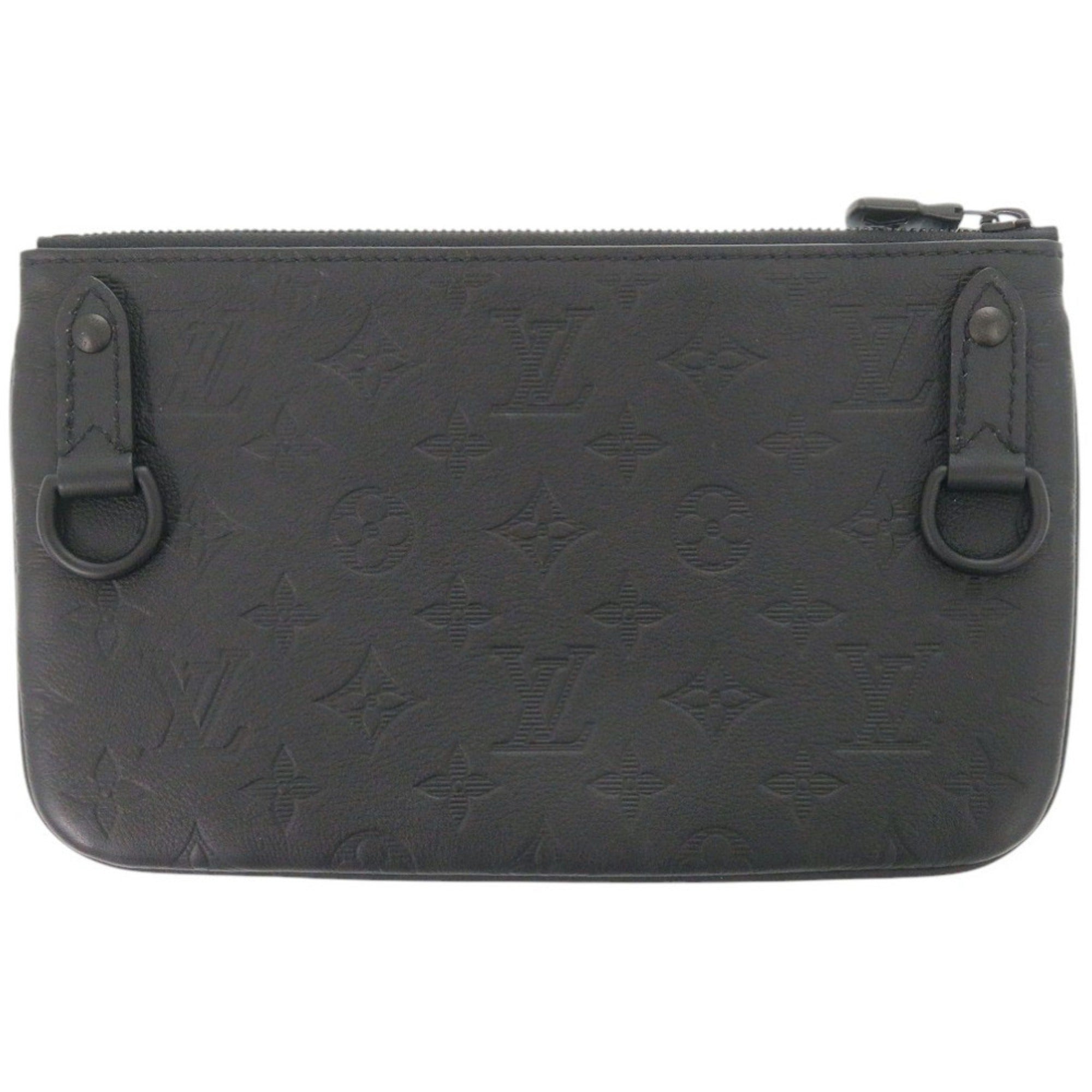 Louis Vuitton Black Monogram Shadow Handbag Pouch (Pre-Owned)