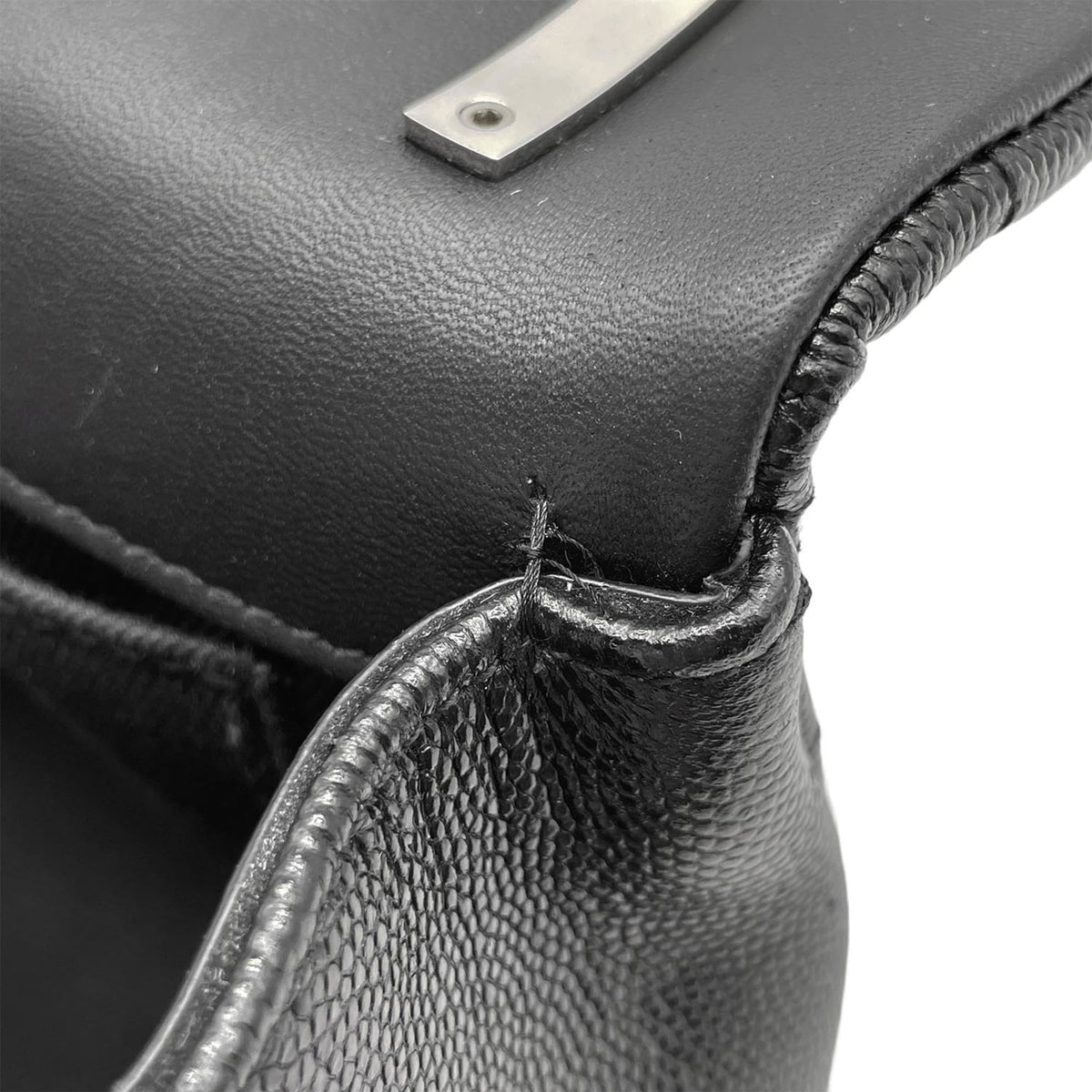 Burberry Black Silver Leather Shoulder Bag (Pre-Owned)