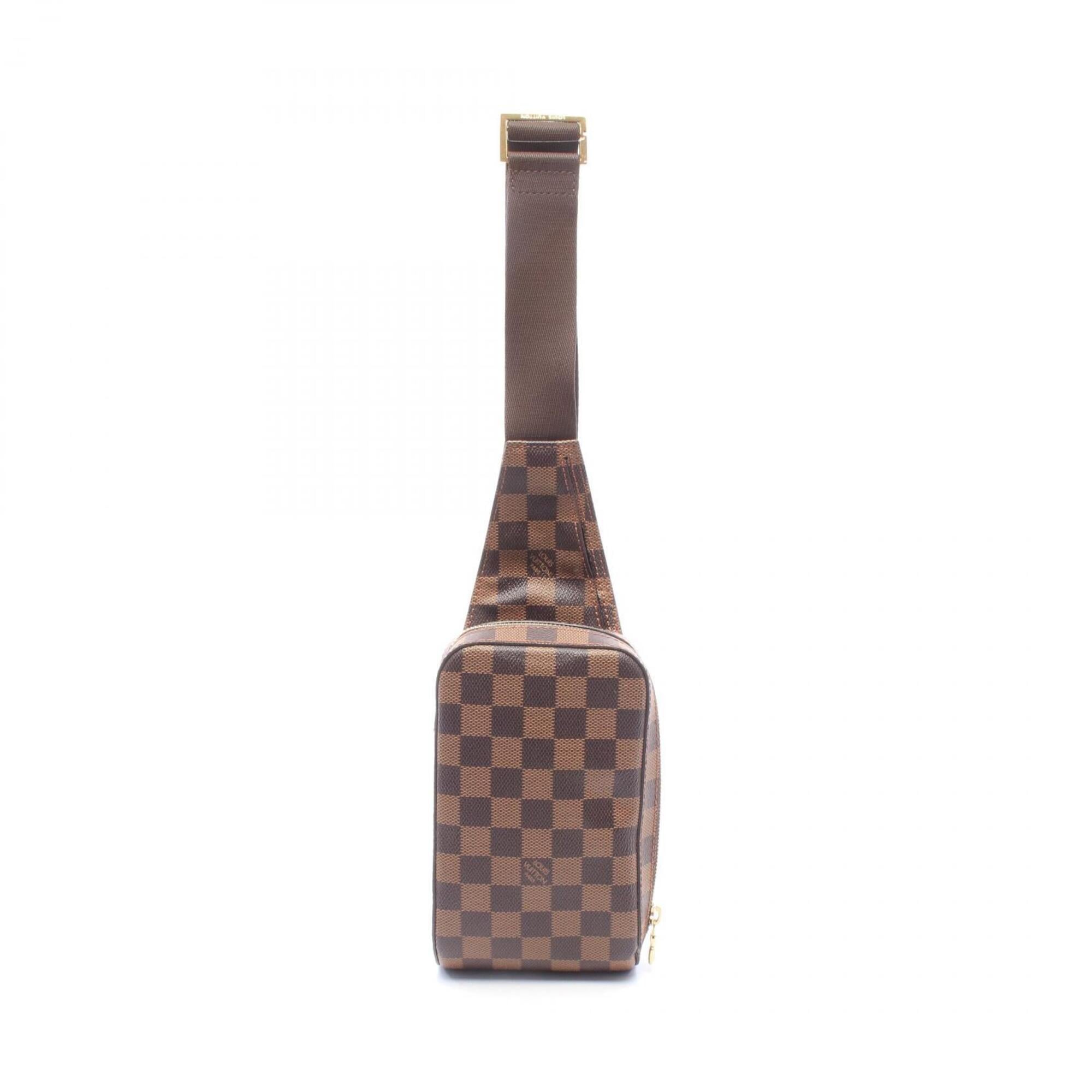 Louis Vuitton Brown Ebene Coated Canvas Fanny Pack Handbag (Pre-Owned)