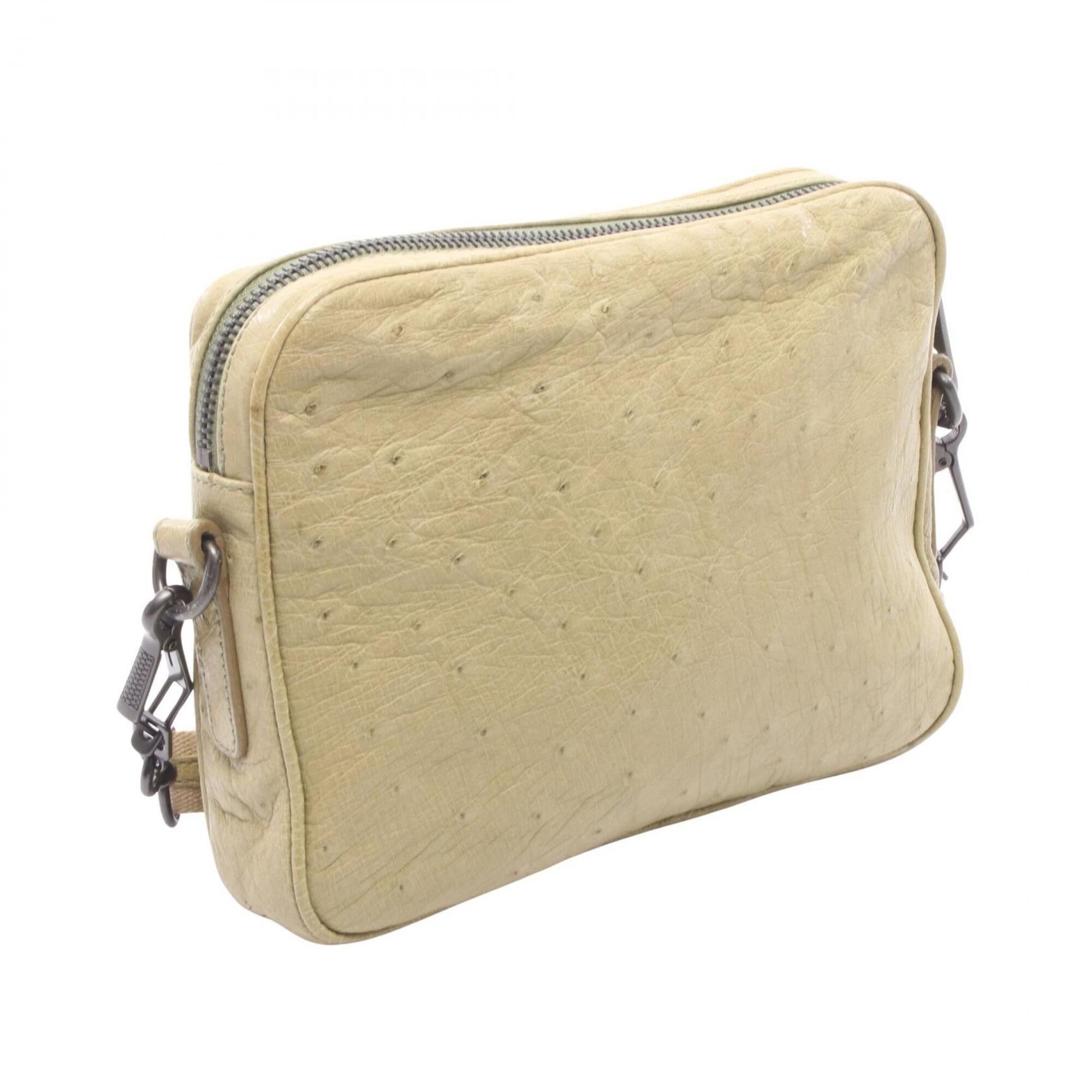 Bottega Veneta Green Leather Handbag Shoulder Bag (Pre-Owned)