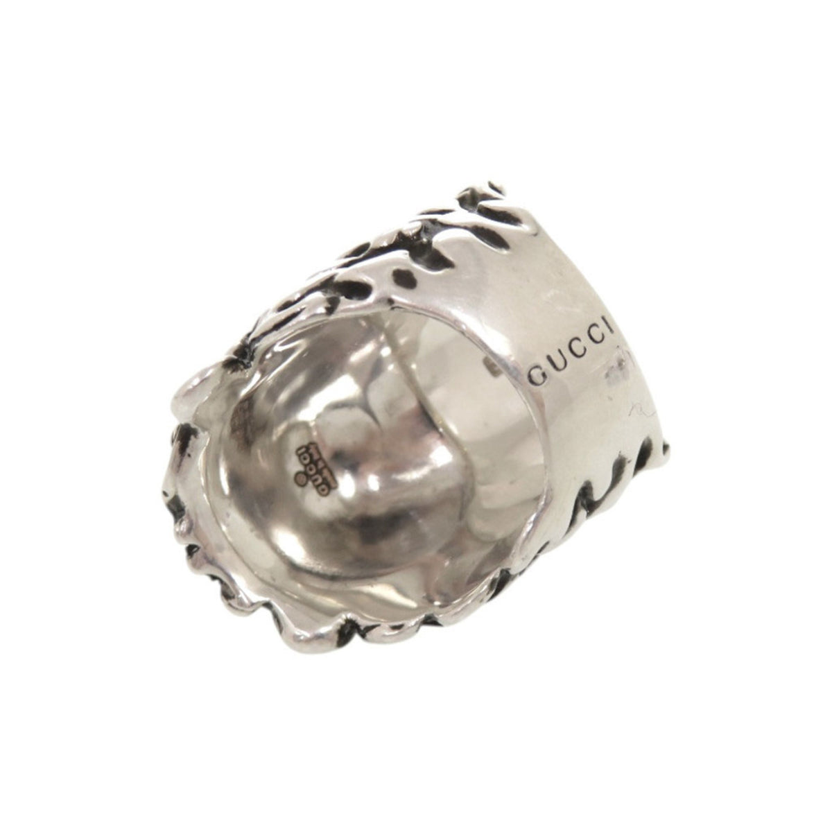 Gucci Silver Metal Band Ring (Pre-Owned)