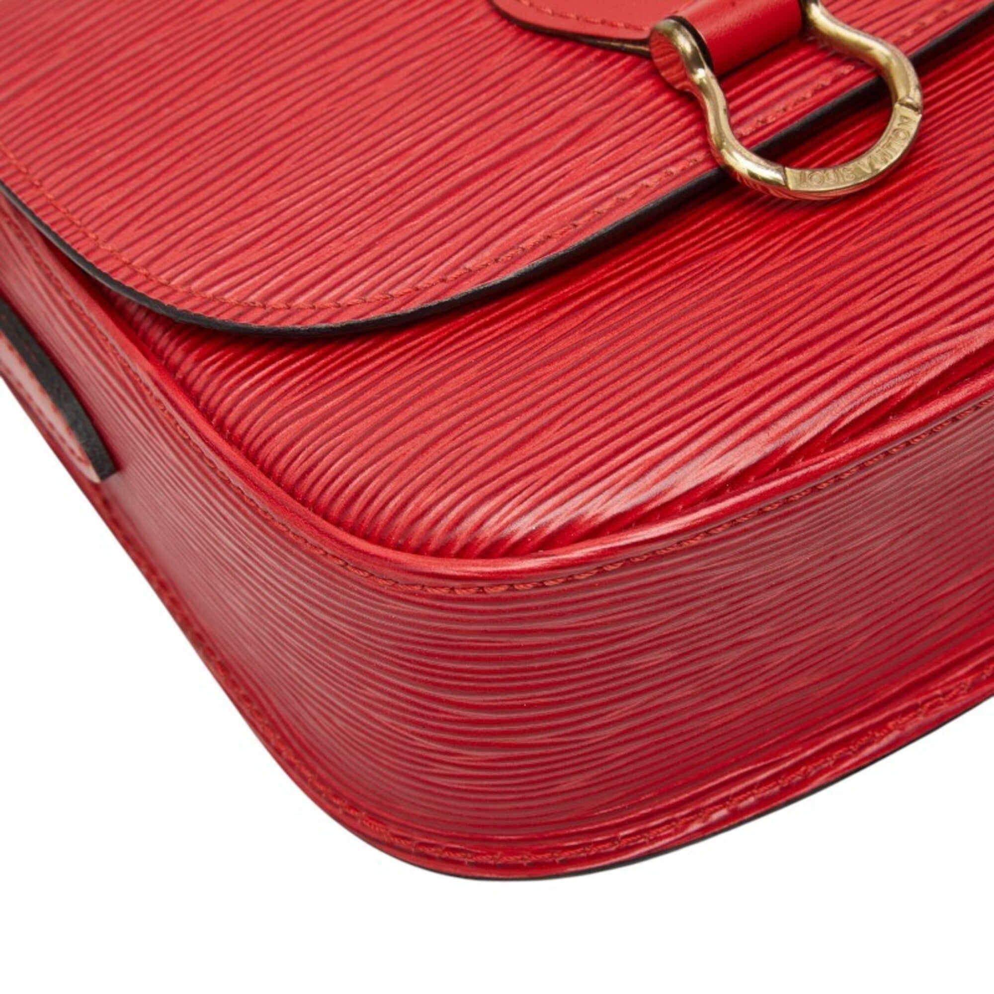 Louis Vuitton Epi Red Color Leather Shoulder Bag (Pre-Owned)