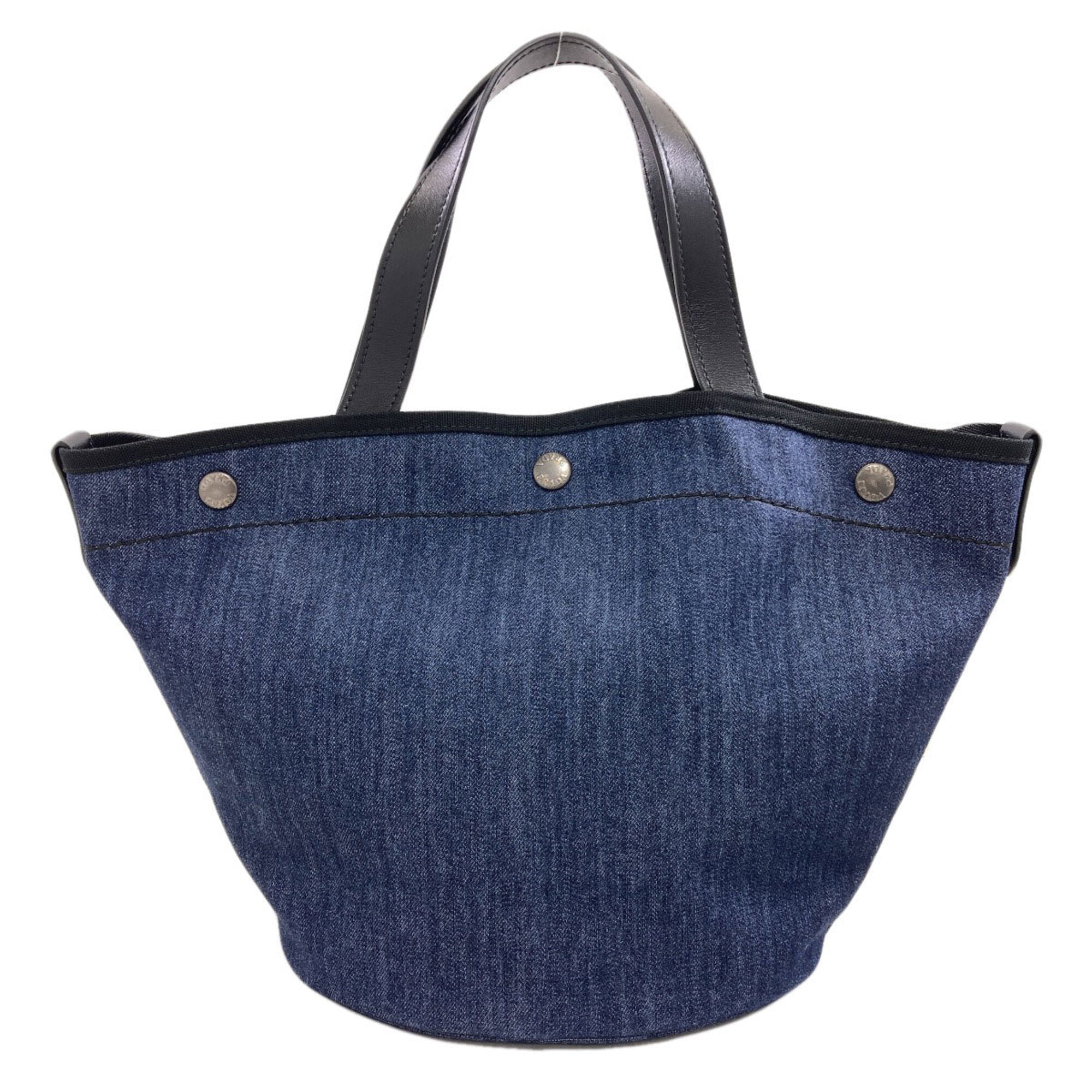 Prada Navy Denim Tote Bag (Pre-Owned)