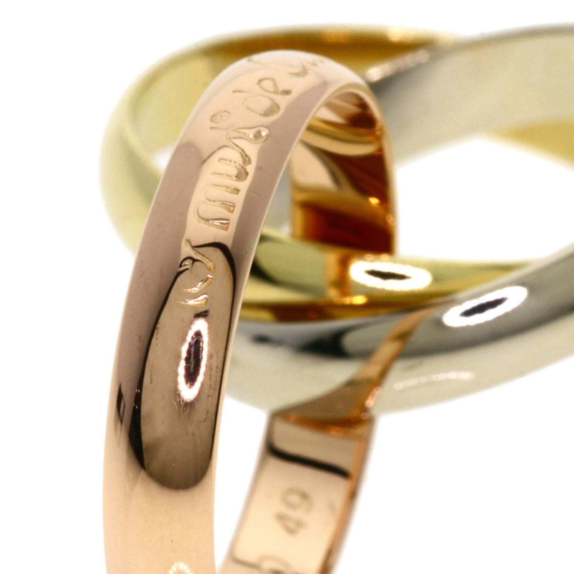 Cartier Trinity Yellow Gold (18K) Pink Gold (18K) White Gold (18K) Band Ring (Pre-Owned)