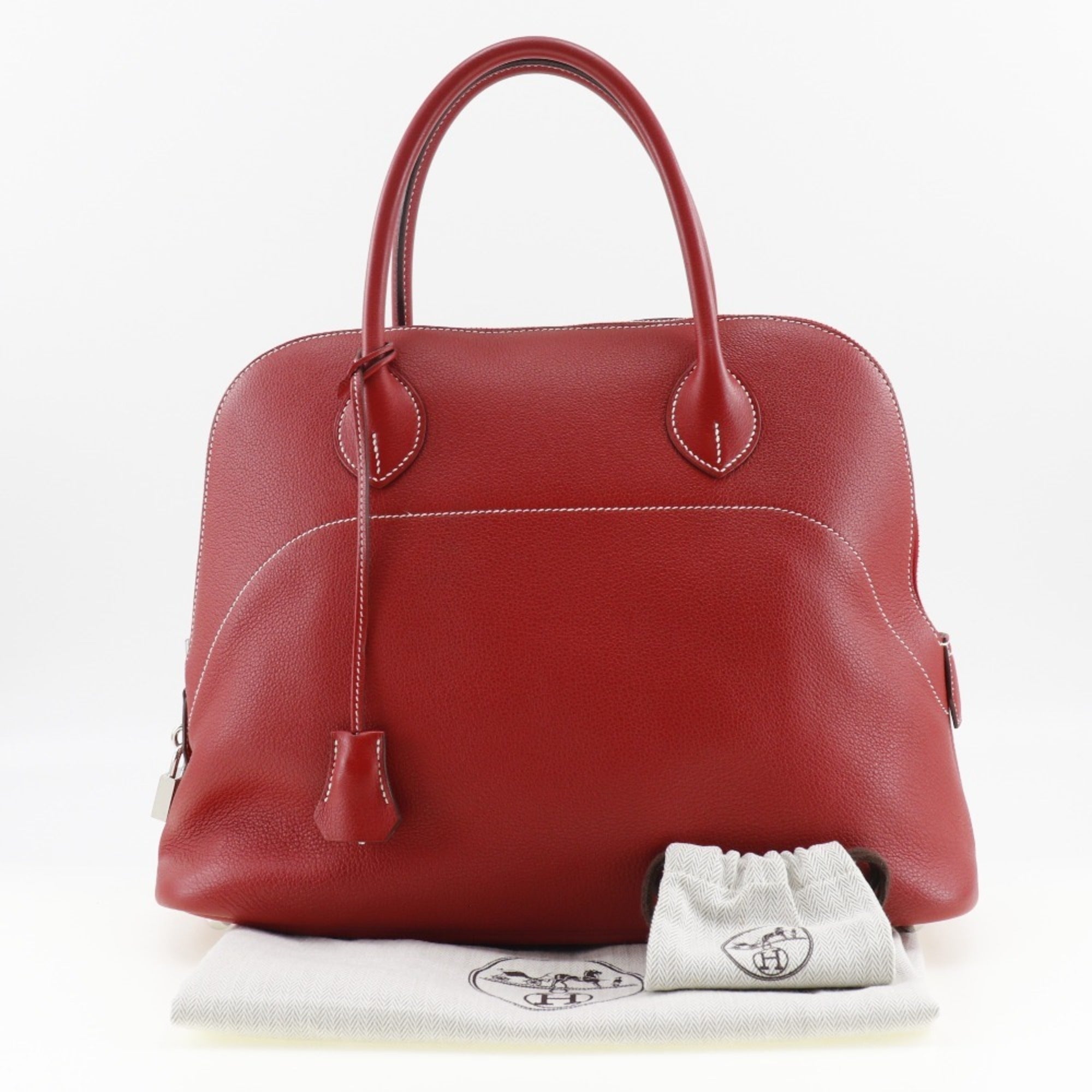 Hermes Bolide Red Color Rouge Casaque Handbag (Pre-Owned)