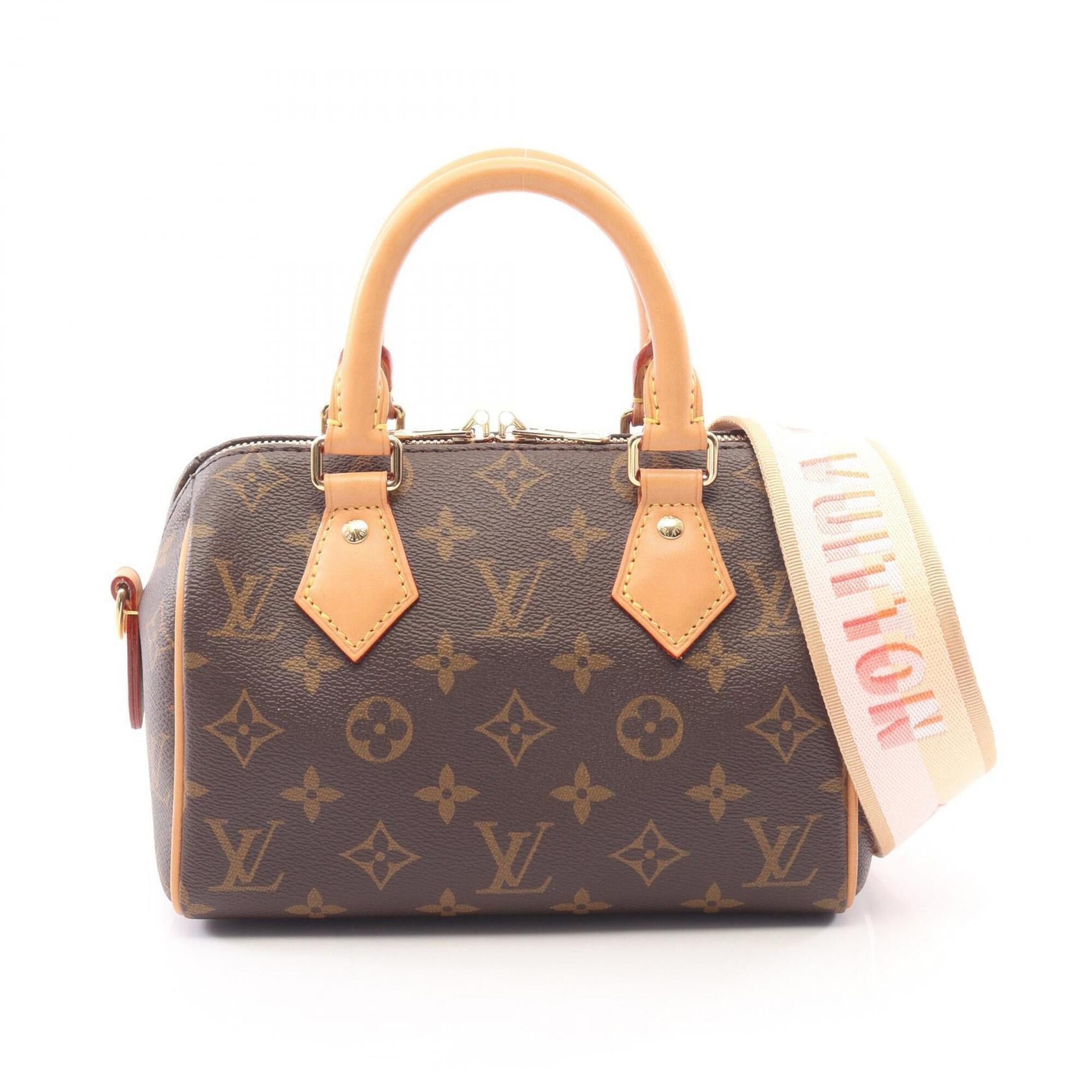 Louis Vuitton Brown Coated Canvas Leather Handbag (Pre-Owned)