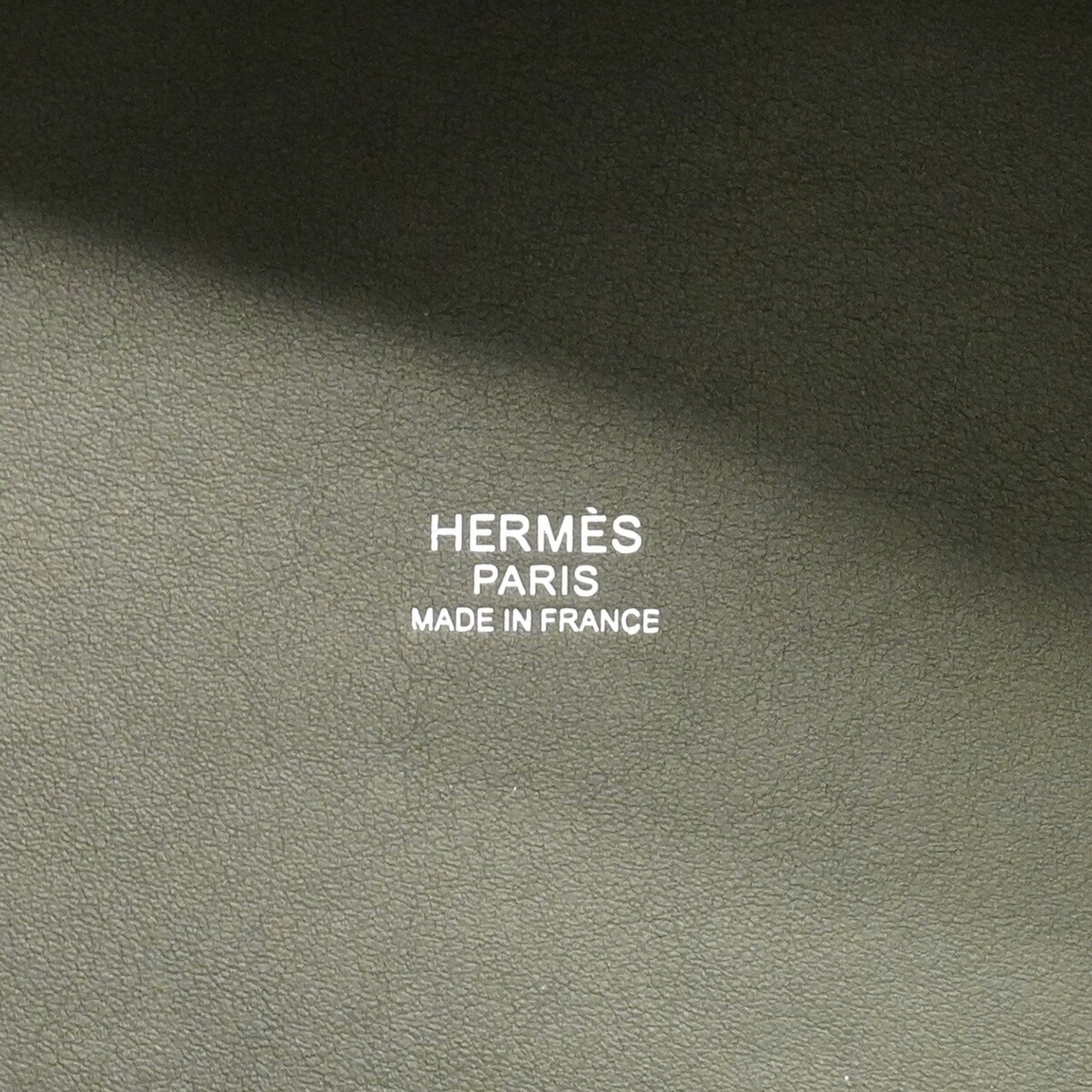 Hermes Vert Fonce Felt Swift Leather Handbag (Pre-Owned)