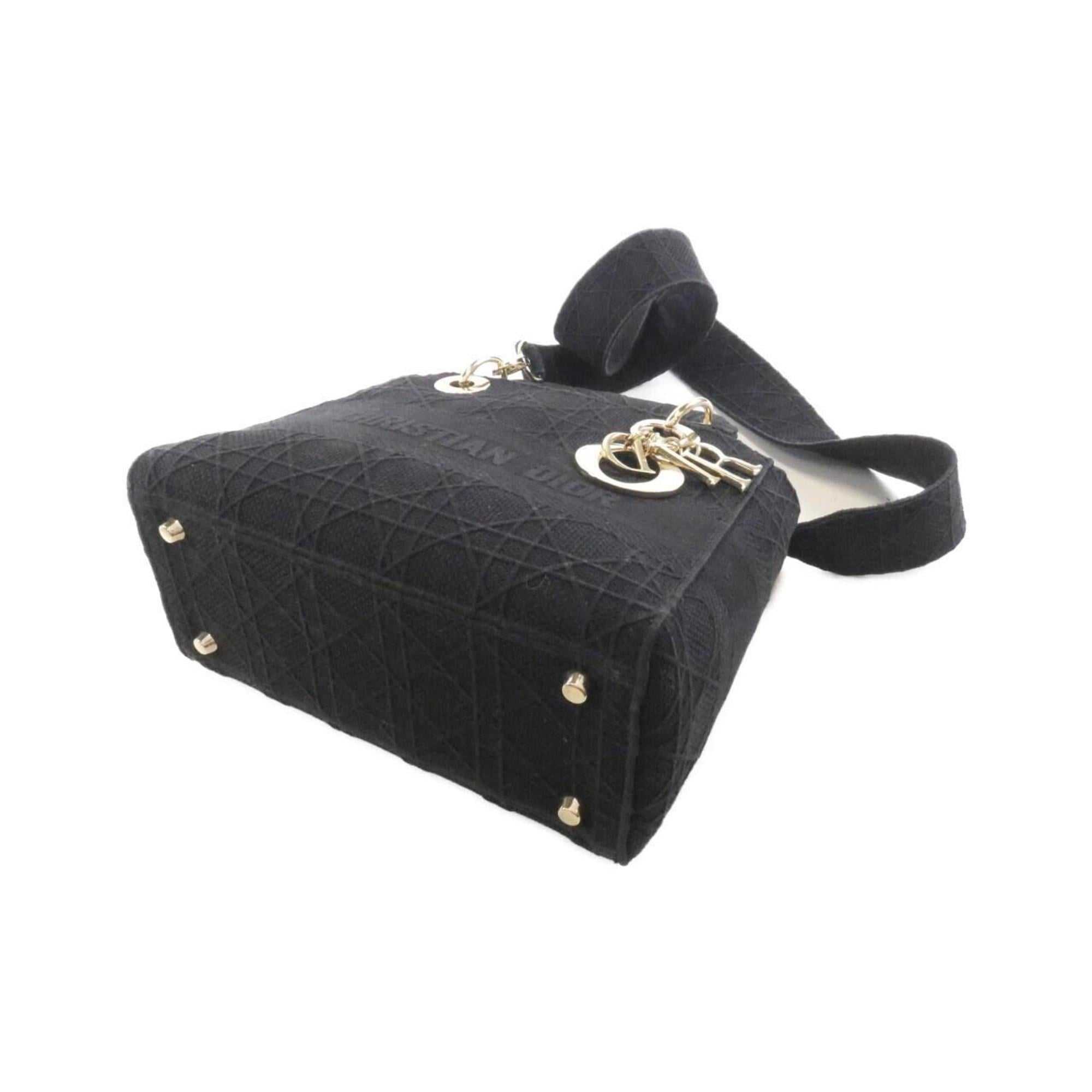 Christian Dior Black Canvas Handbag (Pre-Owned)