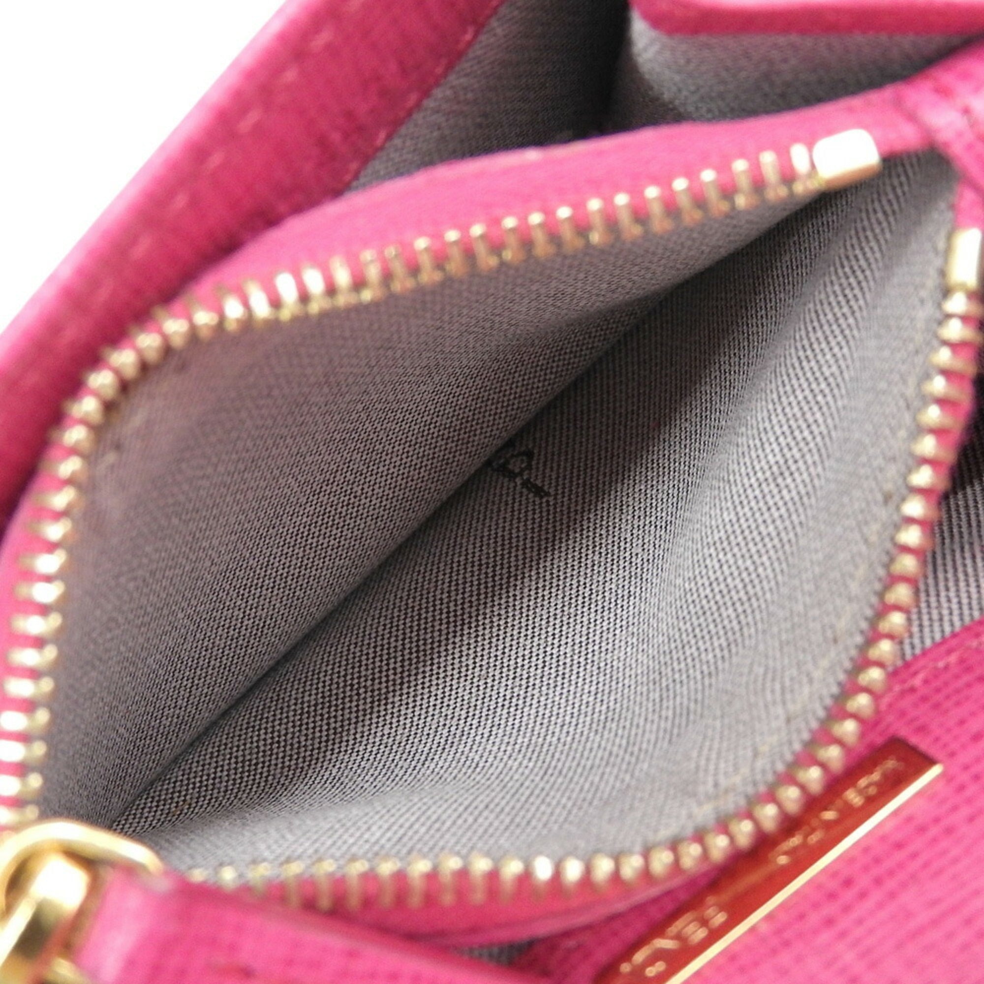 Fendi Pink Leather Wallet (Bi-Fold) (Pre-Owned)
