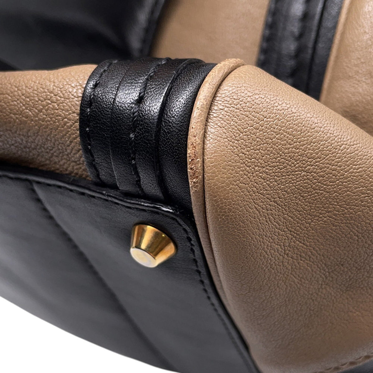 Chloé Black Brown Leather Handbag (Pre-Owned)