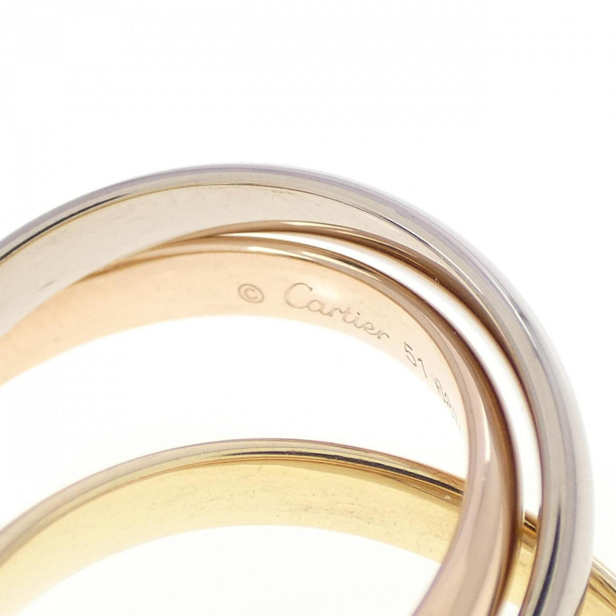 Cartier Trinity Yellow Gold (18K) Pink Gold (18K) White Gold (18K) Band Ring (Pre-Owned)