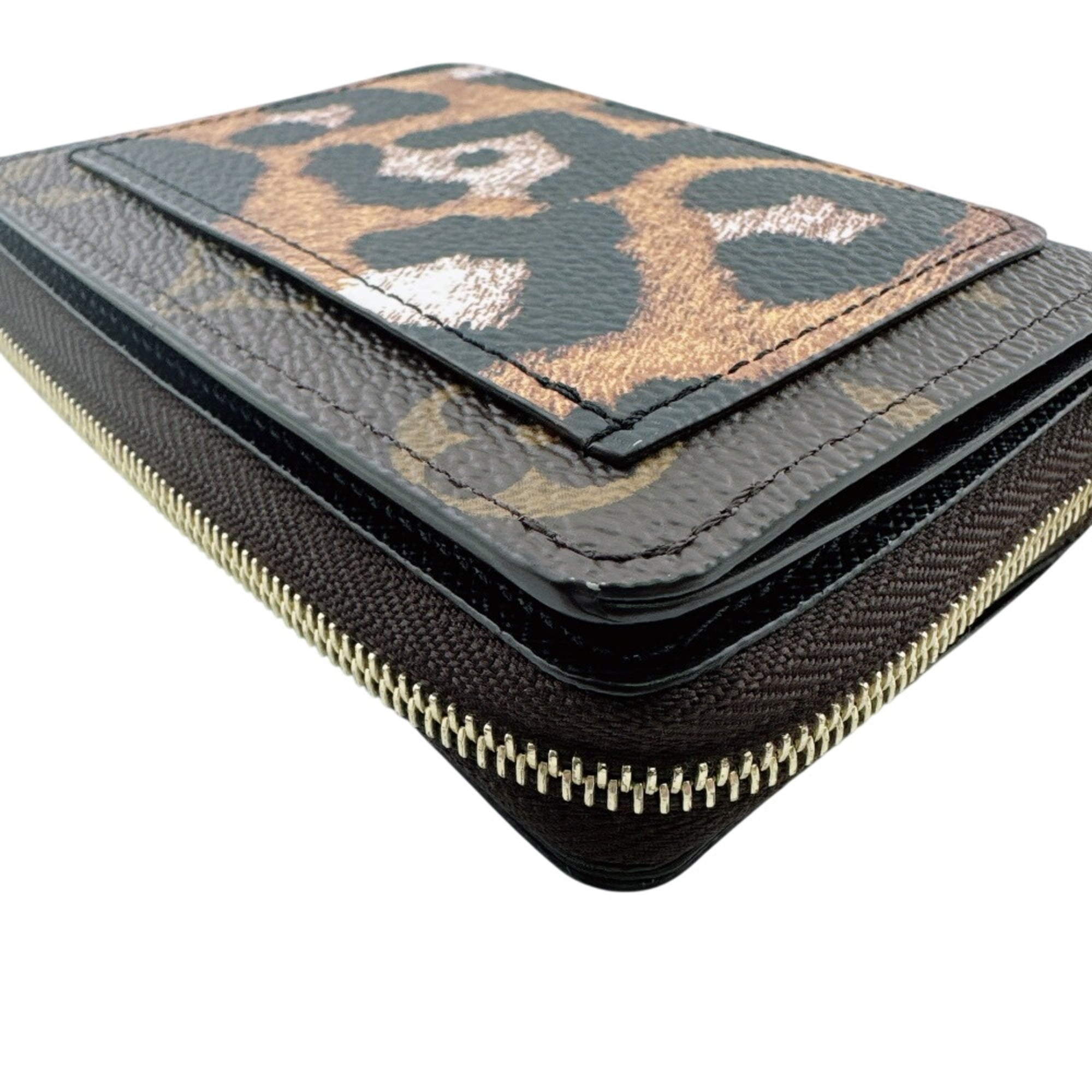 Louis Vuitton Brown Leopard Monogram Monogram Wallet (Tri-Fold) (Pre-Owned)
