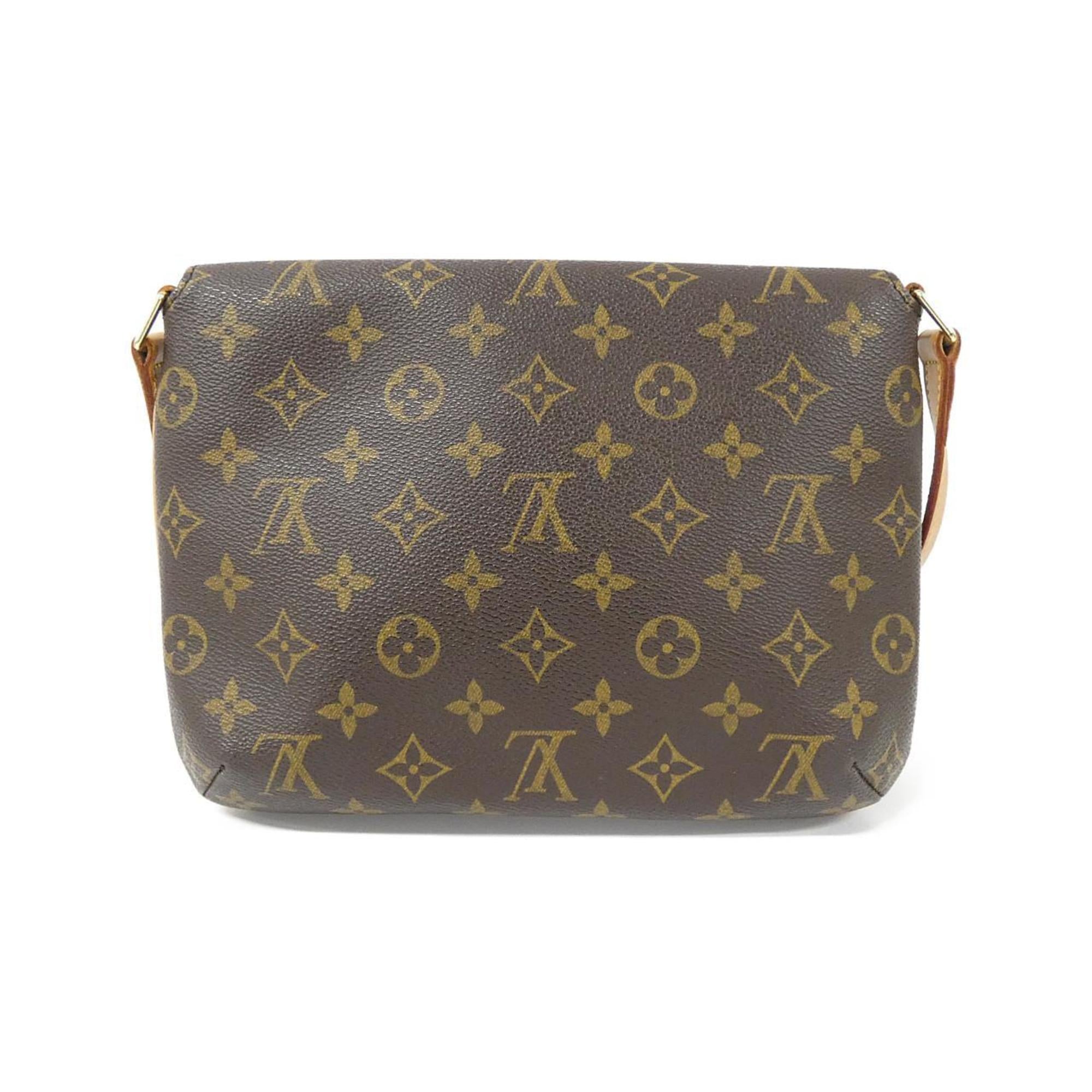 Louis Vuitton Marron Coated Canvas Shoulder Bag (Pre-Owned)