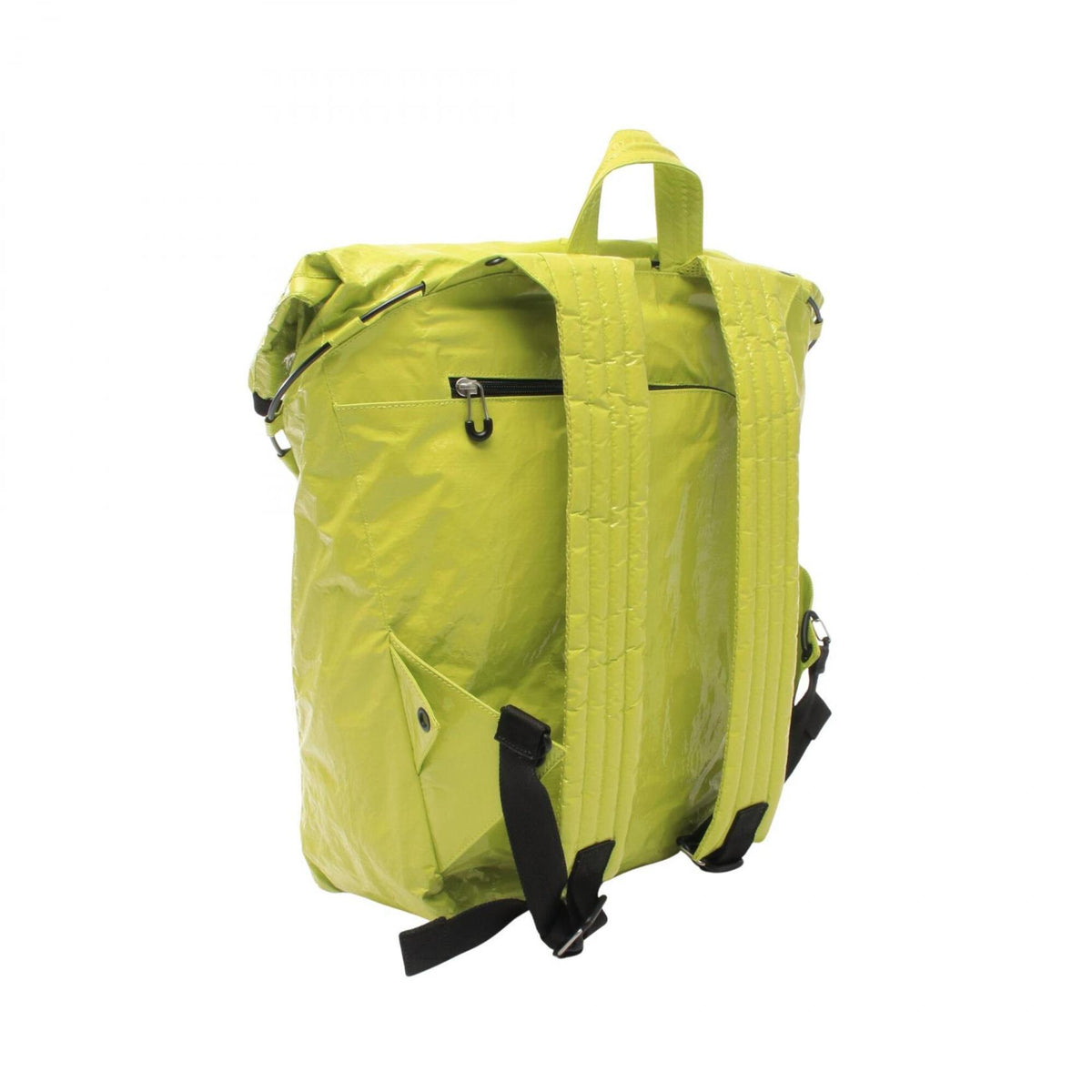 Bottega Veneta Yellow Nylon Backpack Handbag (Pre-Owned)