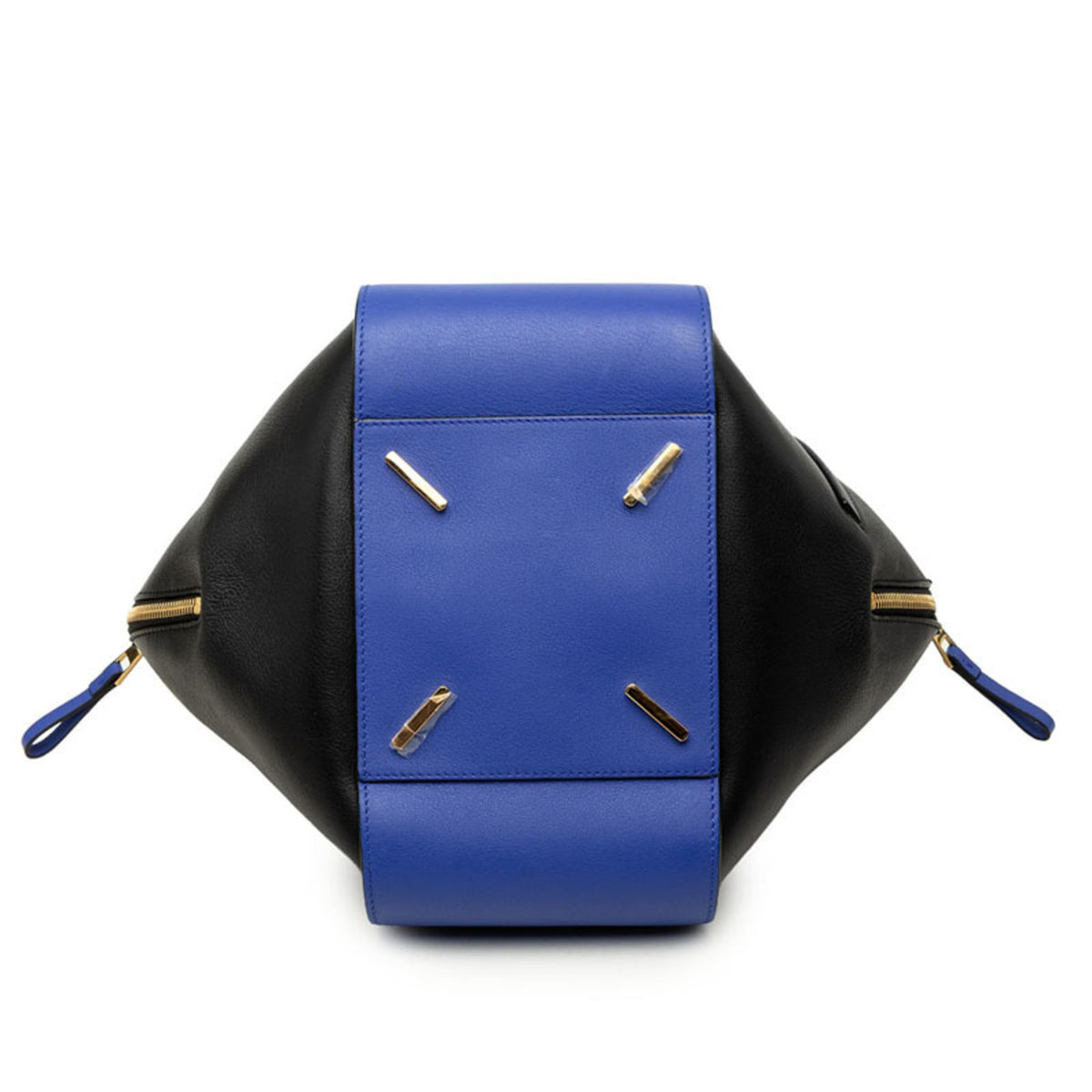 Loewe Black Blue Leather Handbag Shoulder Bag (Pre-Owned)