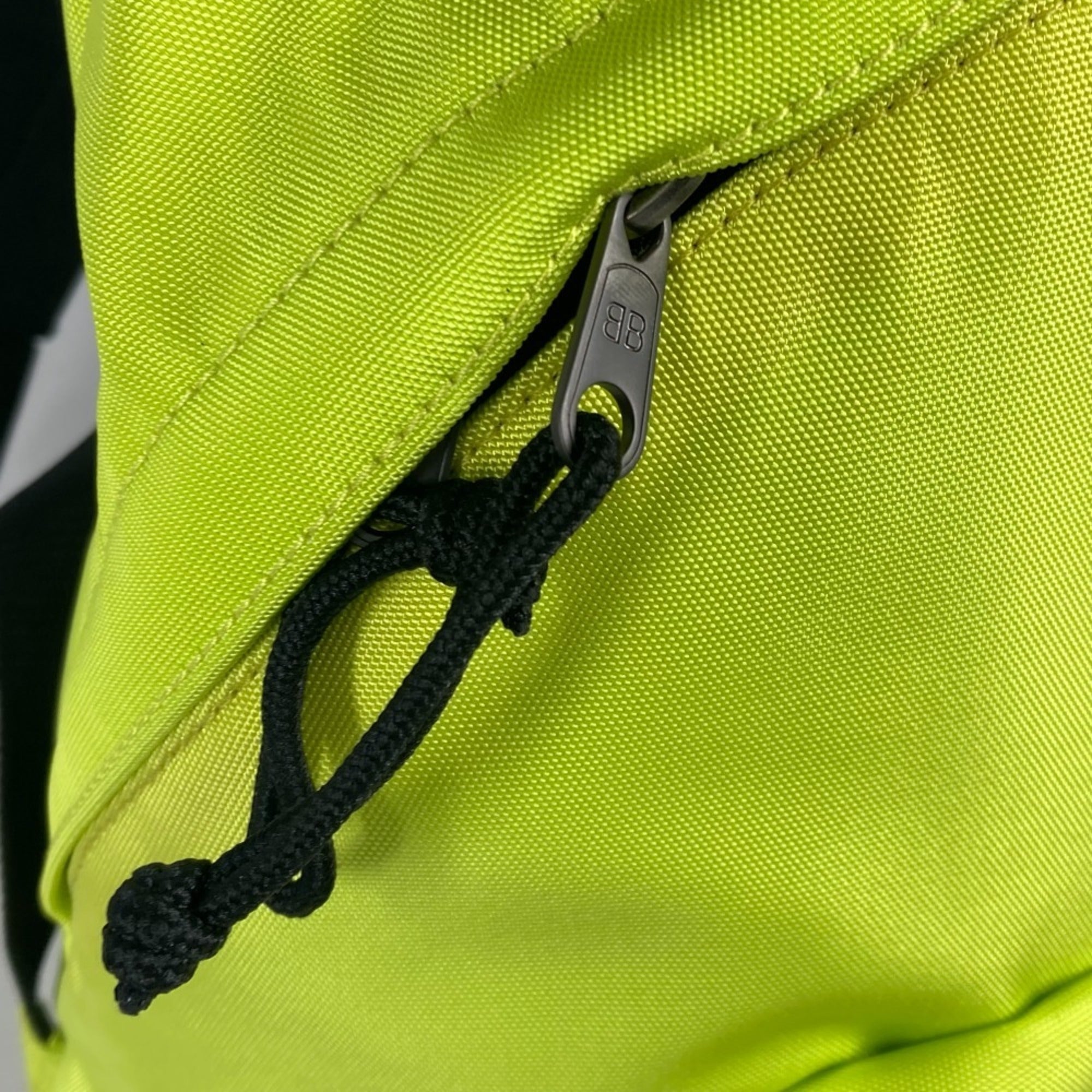 Balenciaga Black Yellow Nylon Canvas Backpack (Pre-Owned)