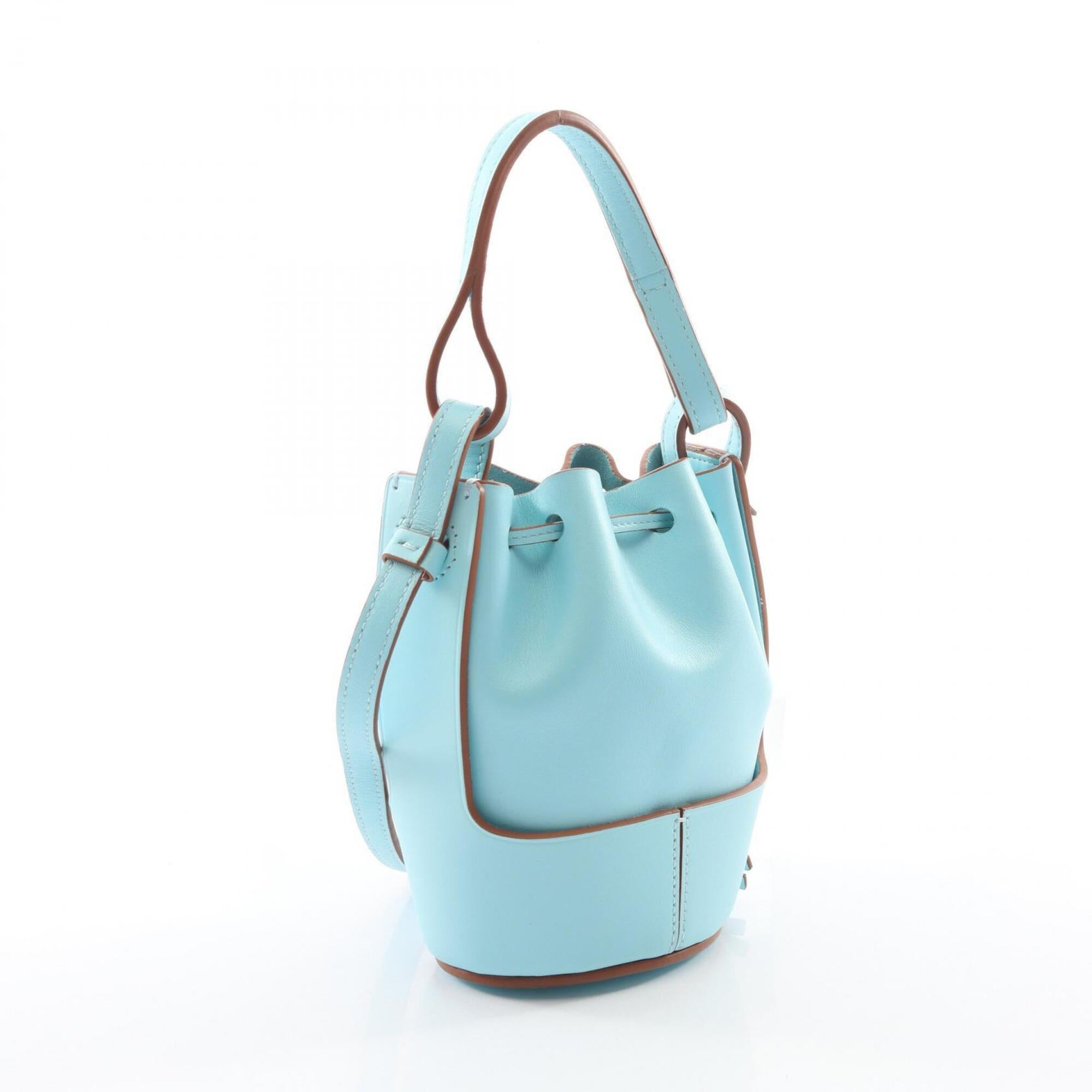 Loewe Blue Leather Handbag Shoulder Bag (Pre-Owned)