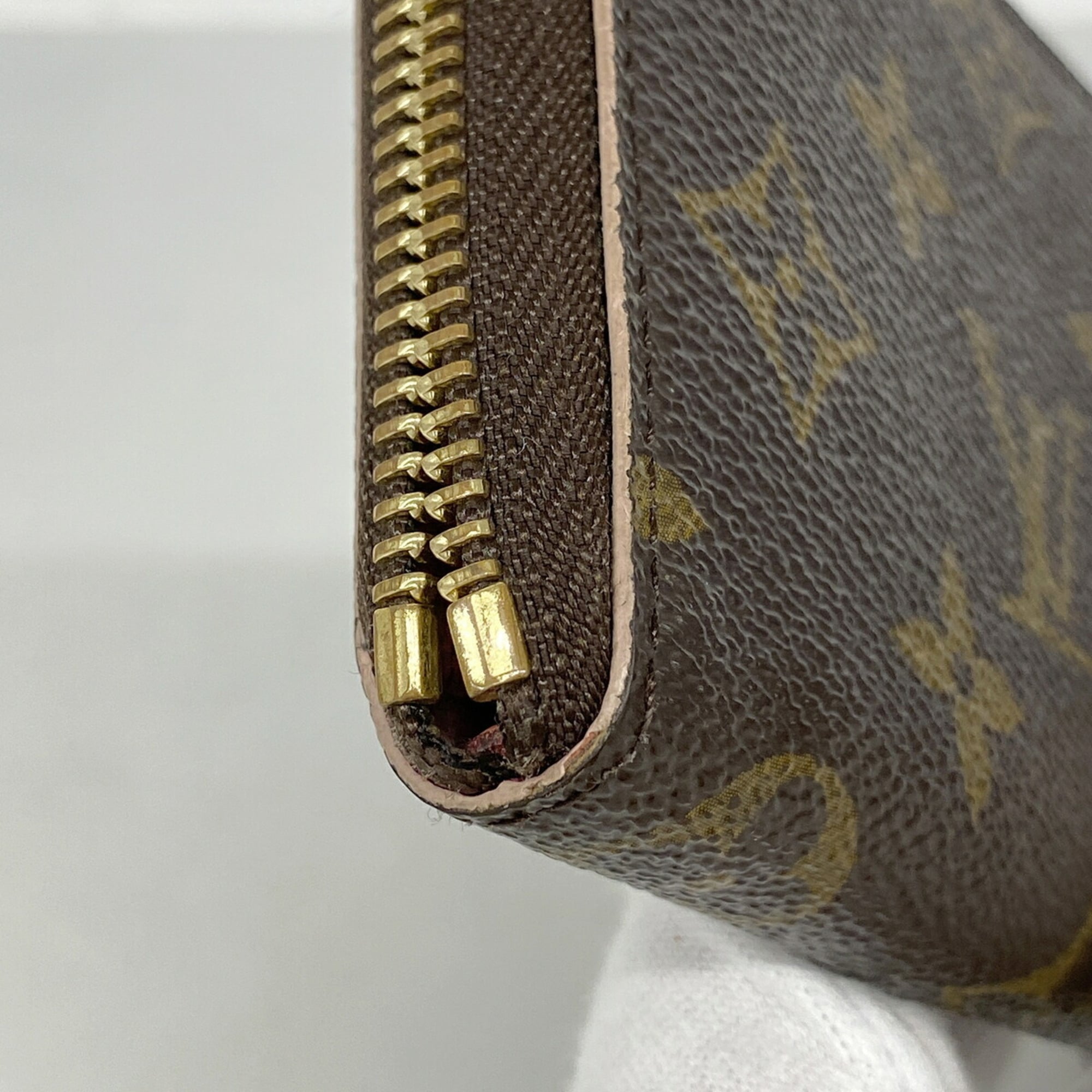 Louis Vuitton Brown Hot Pink Long Wallet (Bi-Fold) (Pre-Owned)