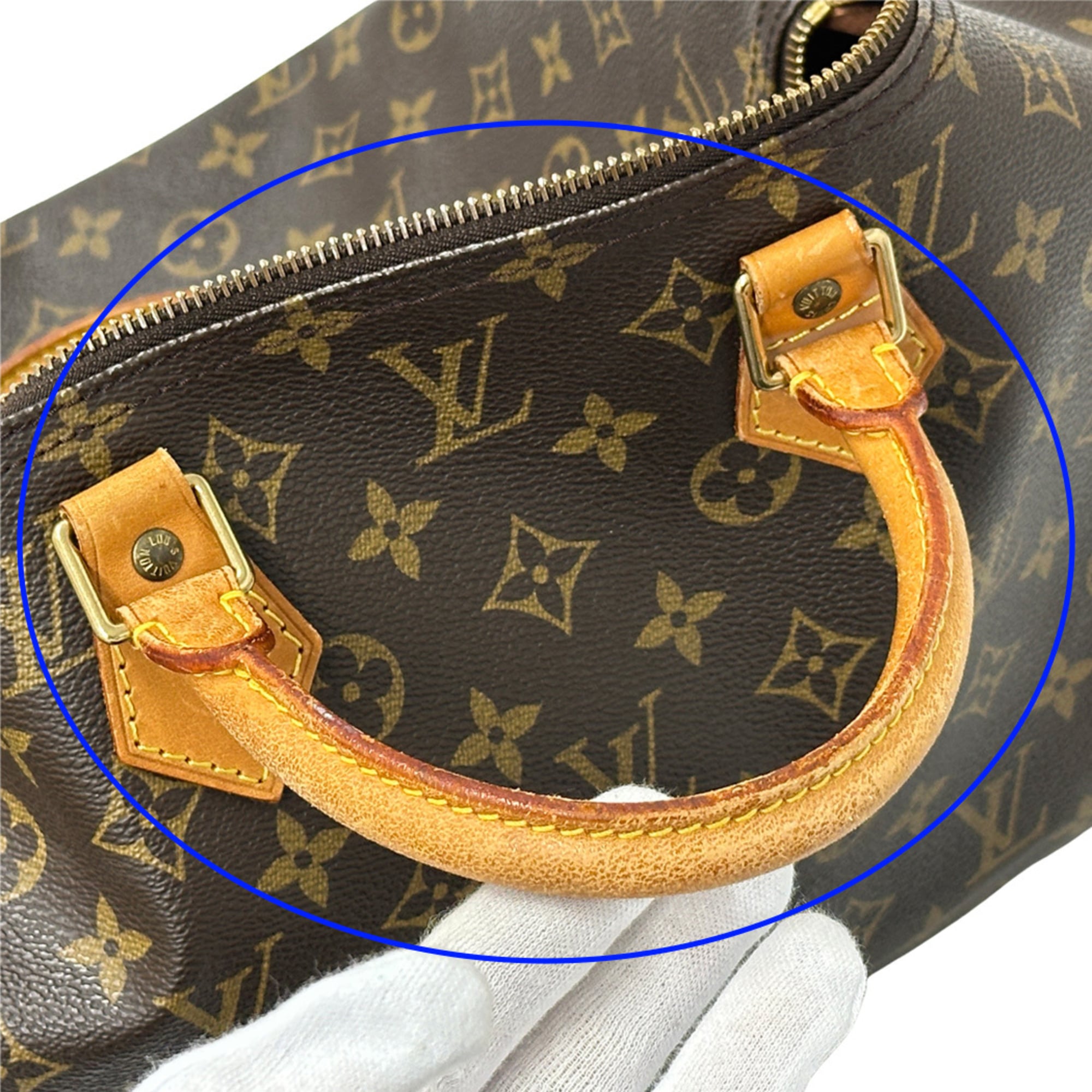 Louis Vuitton Brown Monogram Boston Bag Handbag (Pre-Owned)