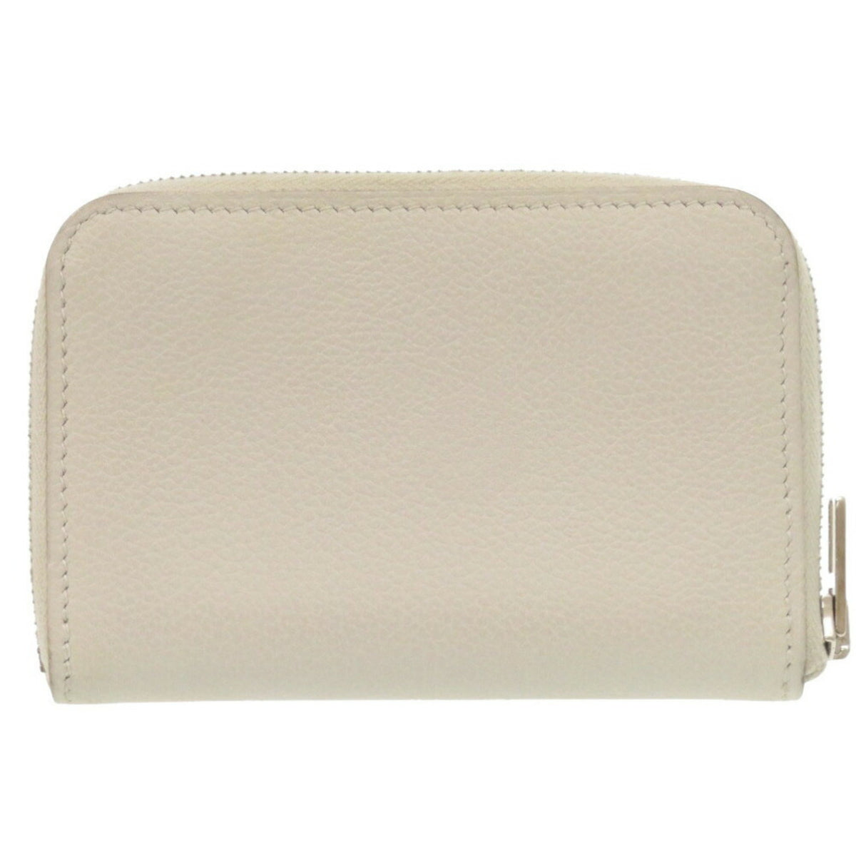 Hermes Gray Evergrain Leather Card Wallet (Pre-Owned)