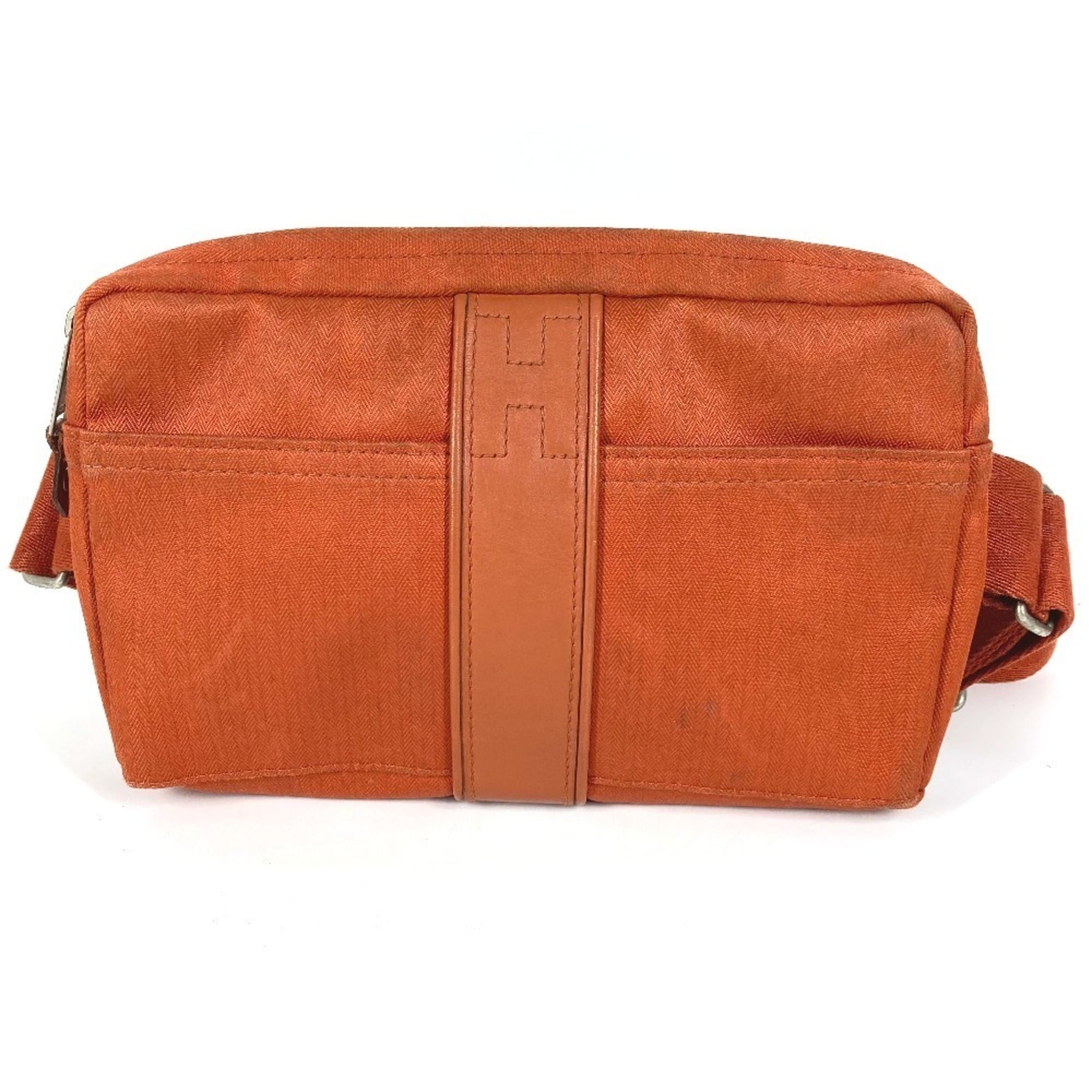 Hermes Acapulco Orange Polyamide Cotton Fanny Pack Shoulder Bag (Pre-Owned)