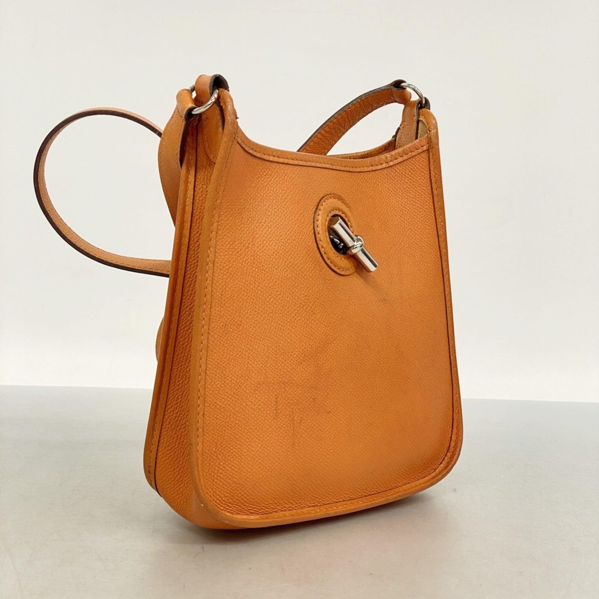 Hermes Orange Epsom Leather Shoulder Bag (Pre-Owned)