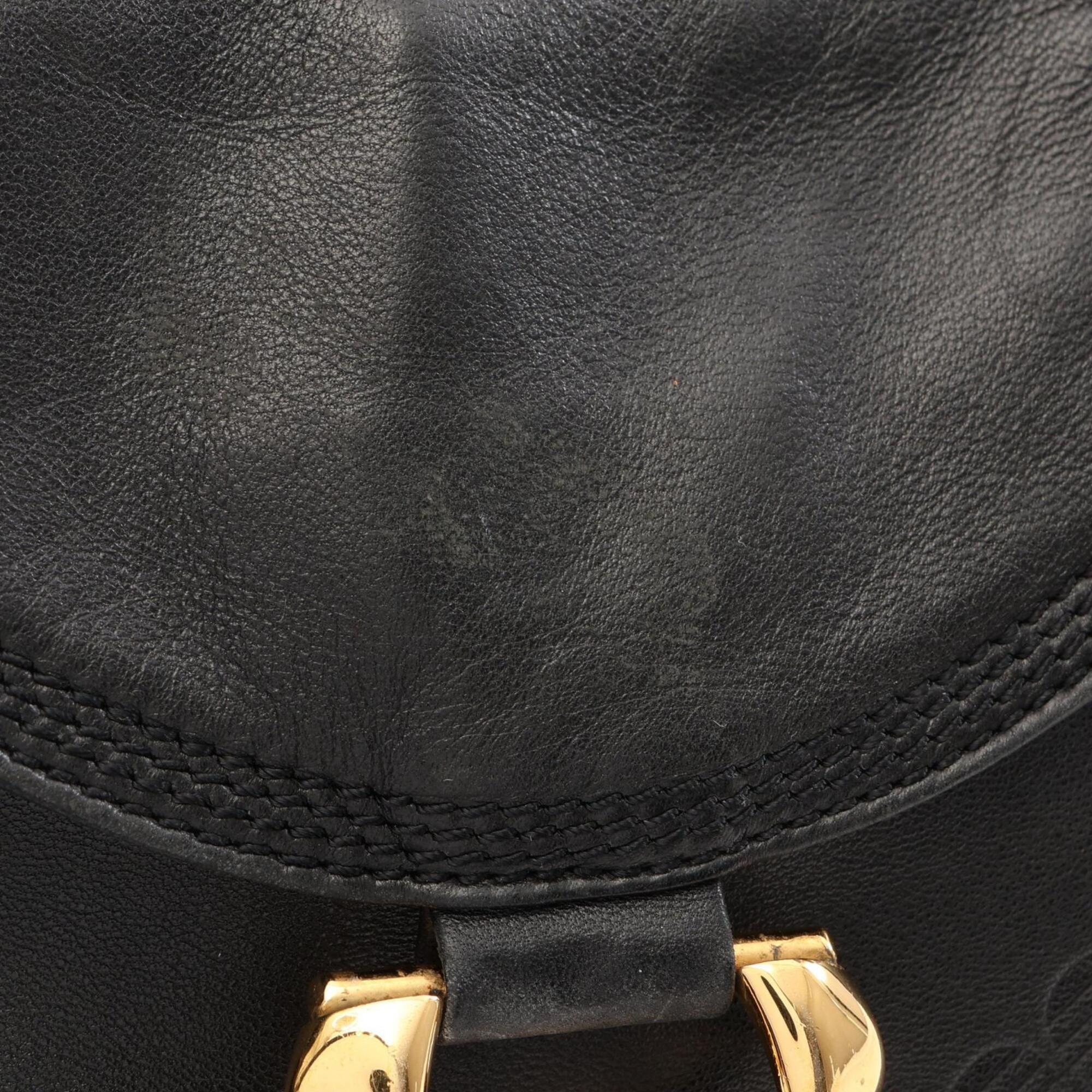 Loewe Black Leather Shoulder Bag (Pre-Owned)